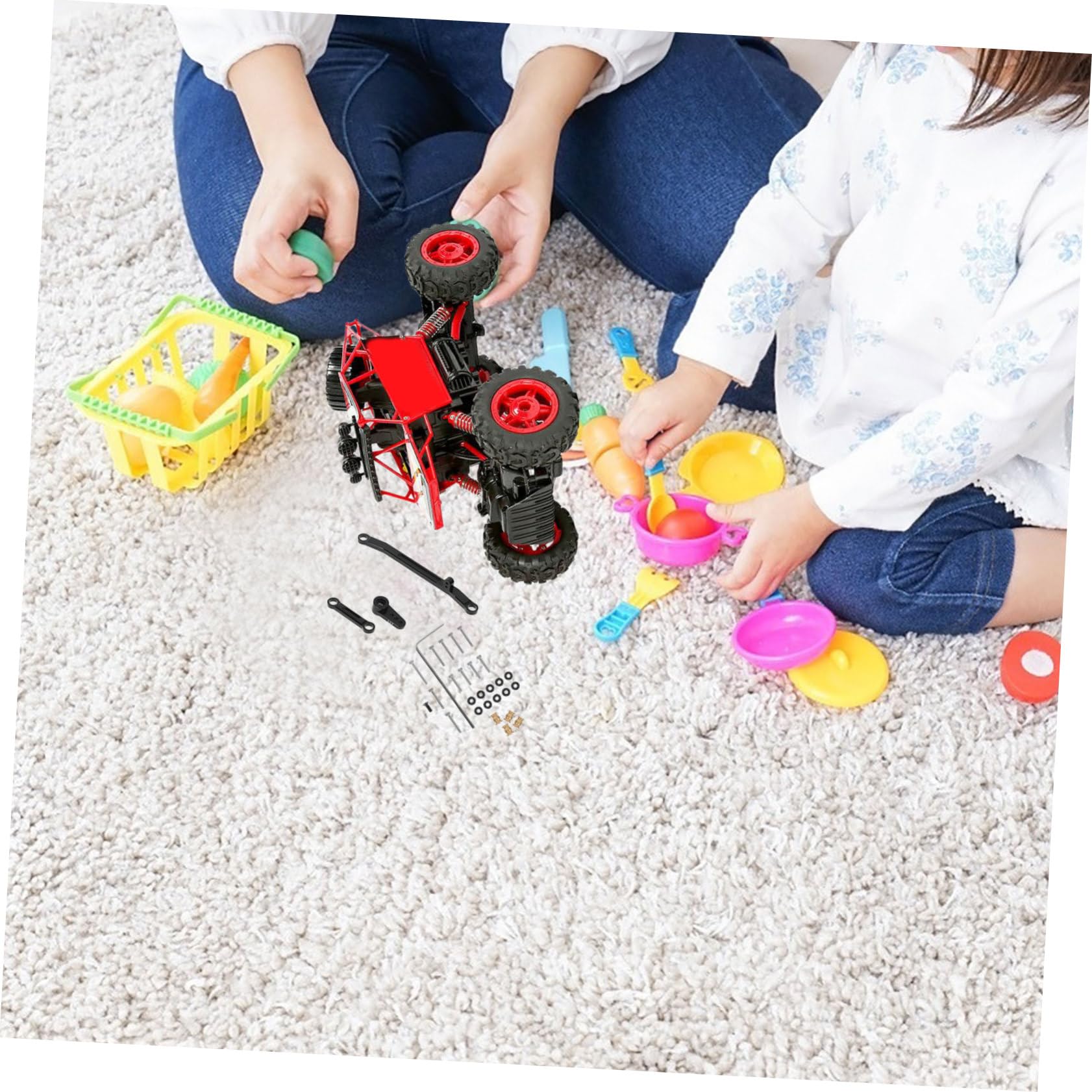 HEMOTON Rc Car Steering Tie Rod Metal Steering Rod Linkage 1 Set for Scx24 Performance Upgrade