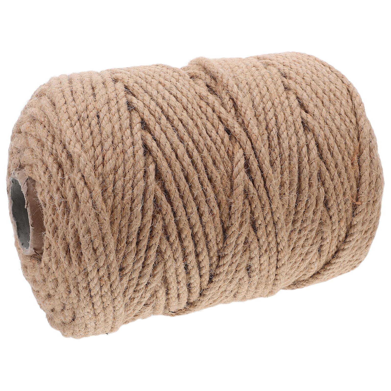 jojofuny Corde Jute Naturelle Tressée Ficelle pour Radeau Jardinage Emballage Colis Projets Décoratifs Intérieur Extérieur