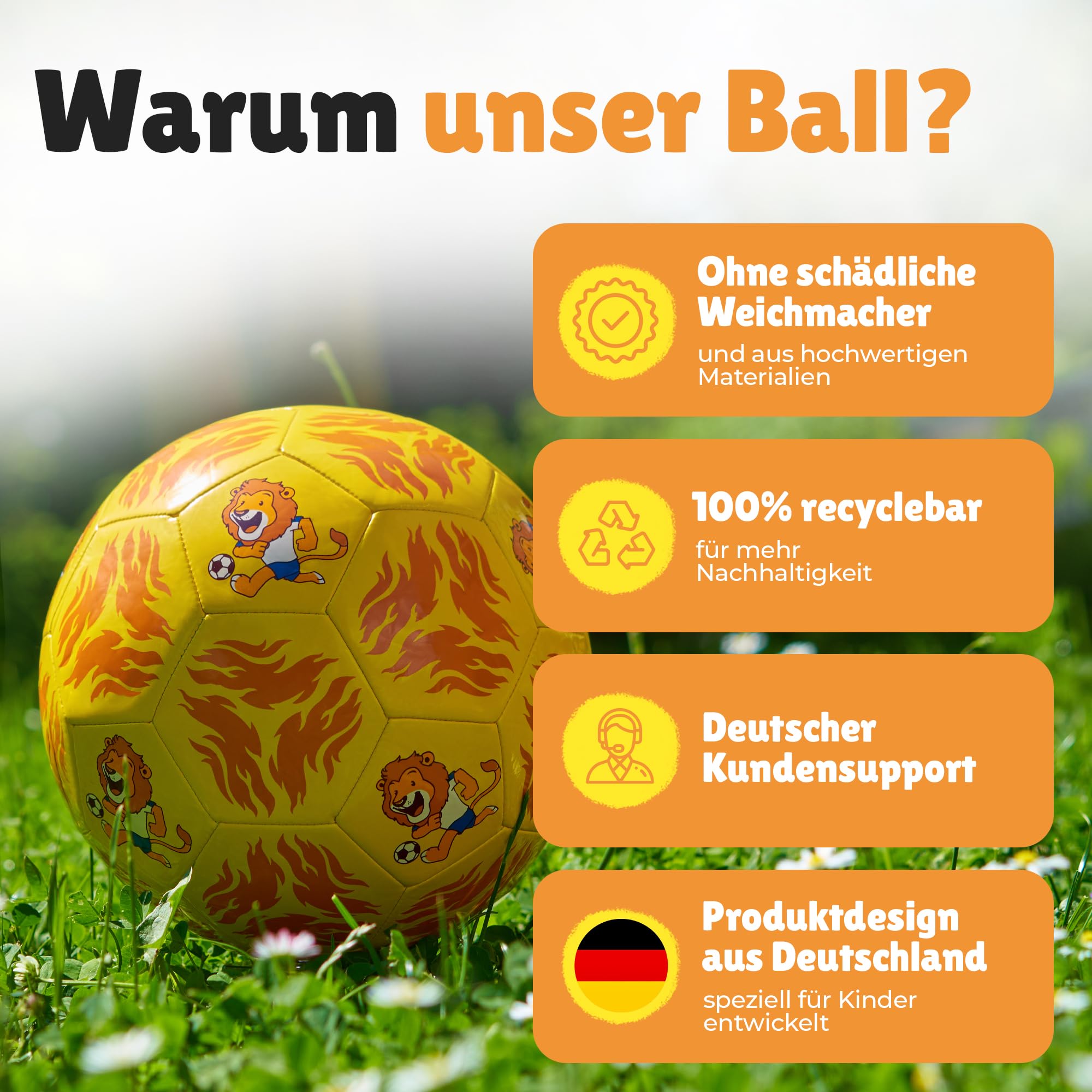 Fussball für Kinder - Fußball Größe 3 - Leichter Bambini-Ball mit verschiedenen Motiven - extra langlebig - Kindergeburtstag Gastgeschenk - Outdoor-Spielzeug