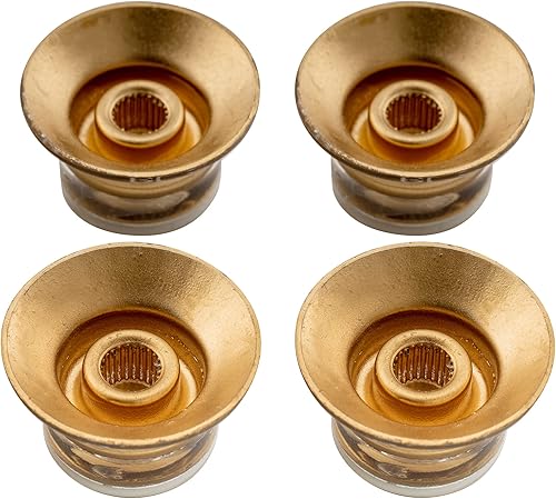 Miniatura 9 de Musiclily Pro Imperial Pulgadas Tamaño Top Hat Bell Reflector 2 Volumen 2 Tonos Perillas Set para USA Les Paul SG Guitarra Eléctrica Ámbar