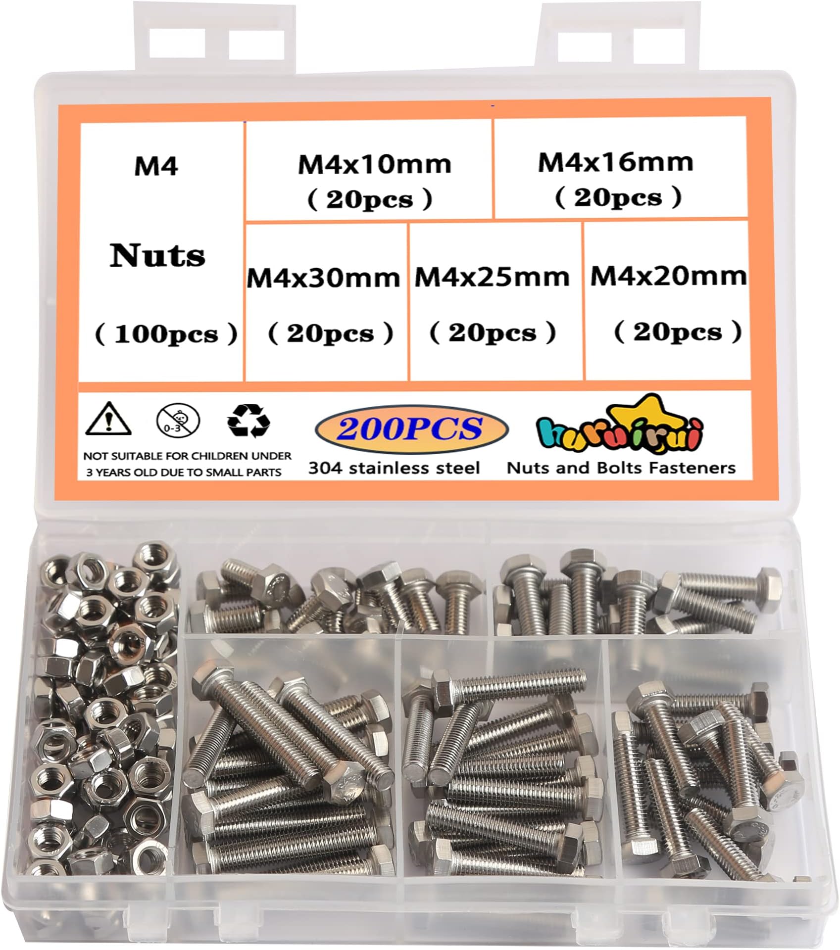 Outer hexagonal bolt