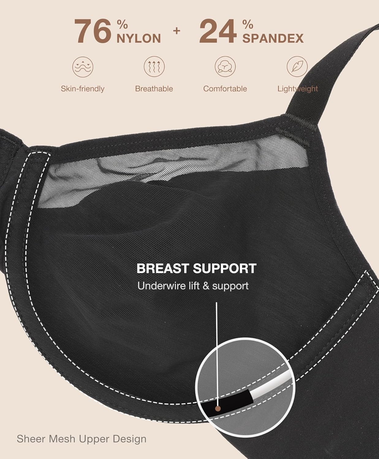 Lover-Beauty Minimizer Bras for Women Full Coverage Unlined Underwire Bras Plus Size Lifting Bra for Heavy Breast - Image 2