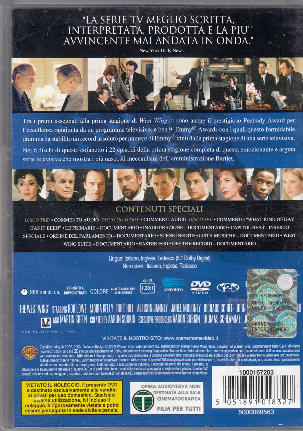 The West Wing - Tutti gli uomini del Presidente Stagione 01