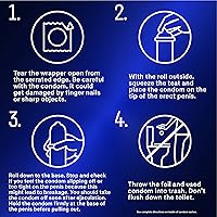 Vista 16 de Preservativos ultrafinos, acanalados, punteados con lubricante retardante, Durex Performax Intense - Preservativos de látex de goma natural, 12