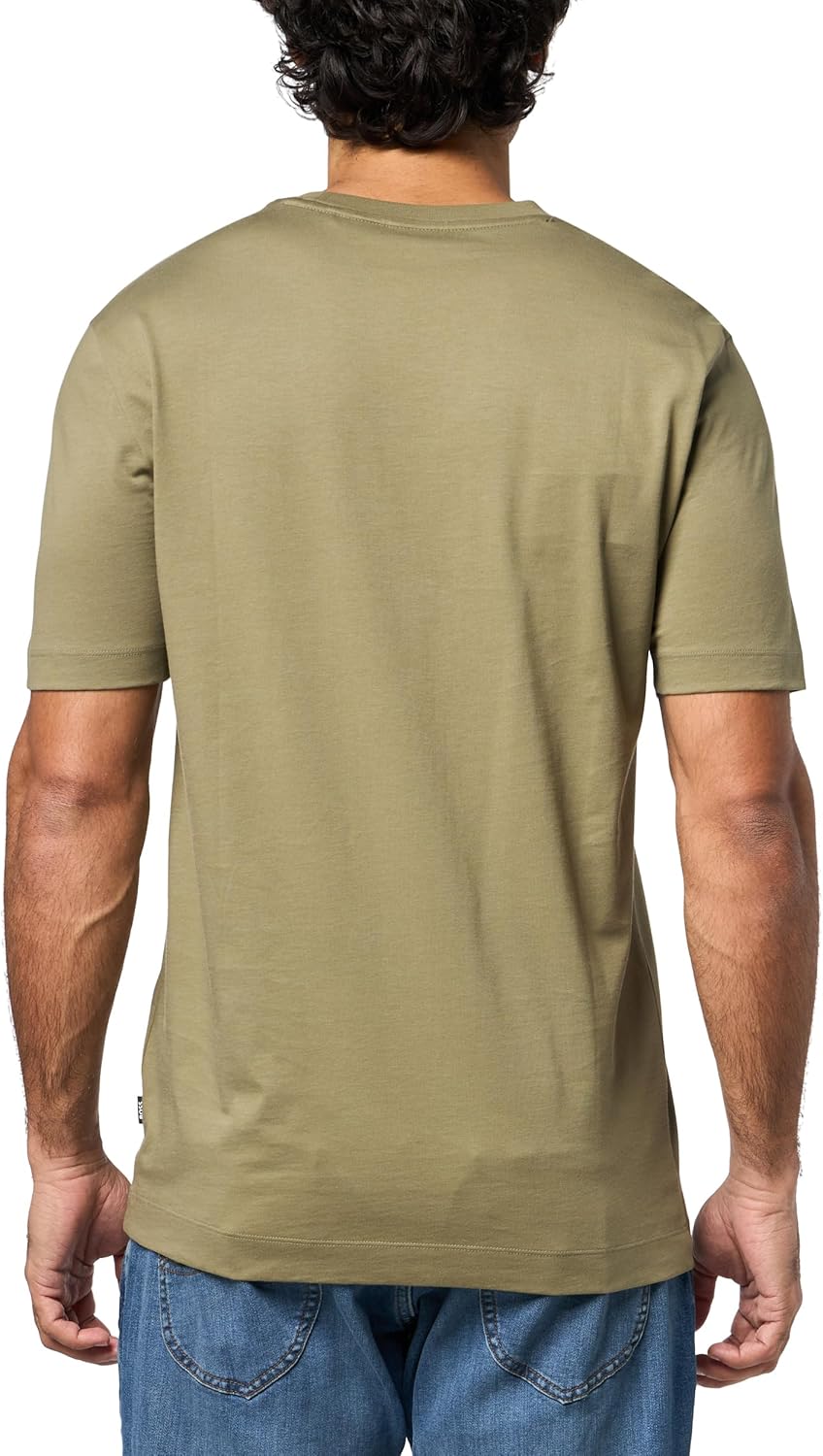 BOSS Mens Small Logo Cotton Crewneck T-Shirt - Image 2