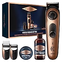 King C. Gillette Trimmer Elettrico per Barba PRO per Uomini, Set barba uomo regalo