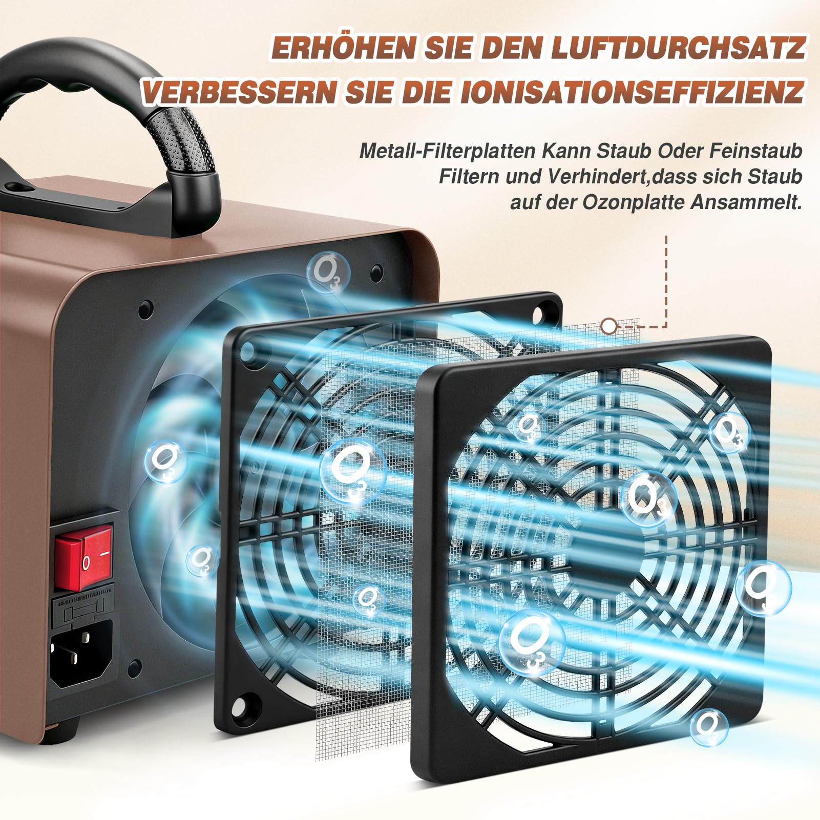Ozongenerator 60,000mg/h Industrieller Ozongerät O3 Ozon Luftreiniger