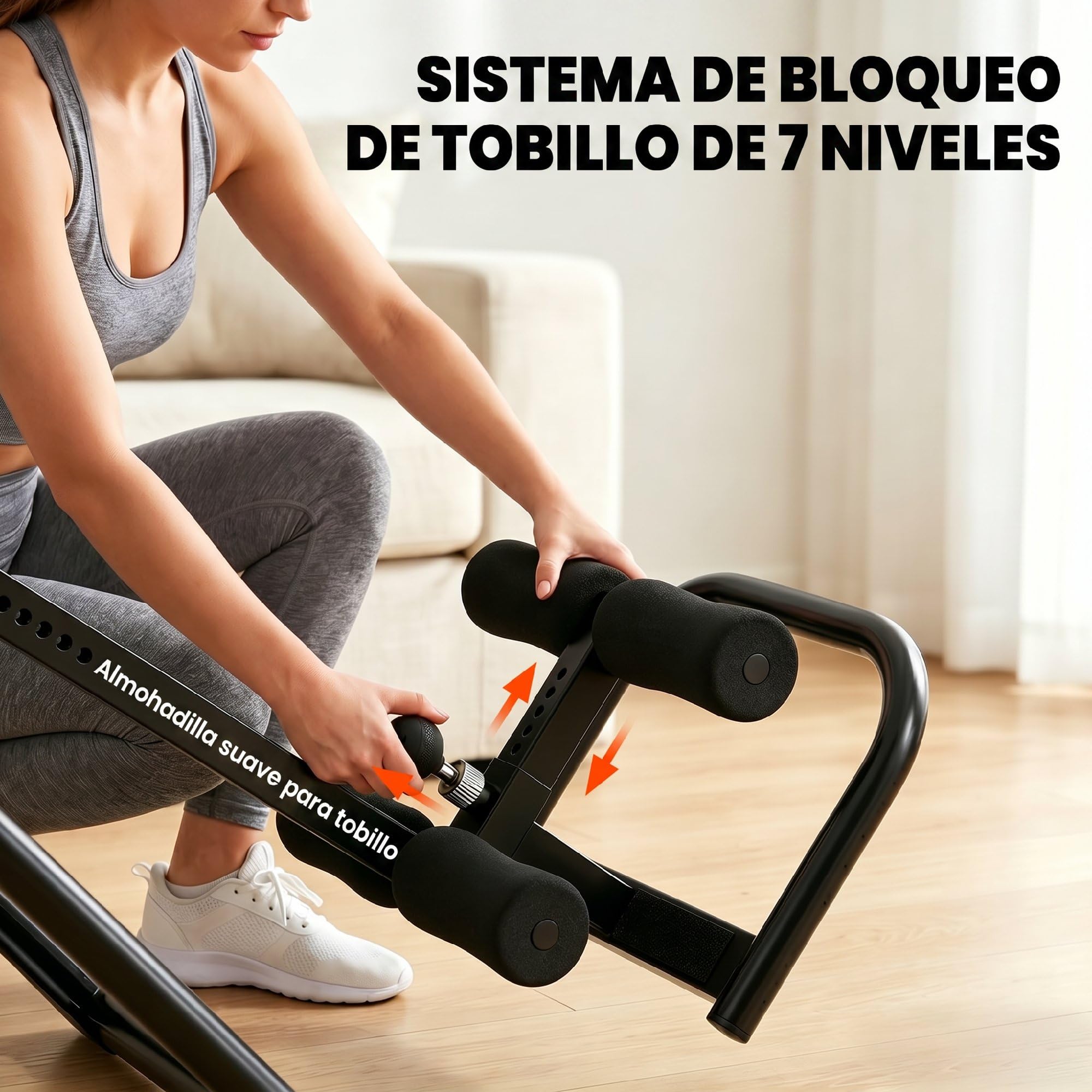 SPORTNOW Tabla de Inversión Plegable 3 en 1 con Dominadas y Flexiones Reposacabezas Altura Ajustable 155-198 cm Ángulos 20° 40° 60° Banco de Inversión con Soporte Lumbar Tobillo Bloqueo Cinturón