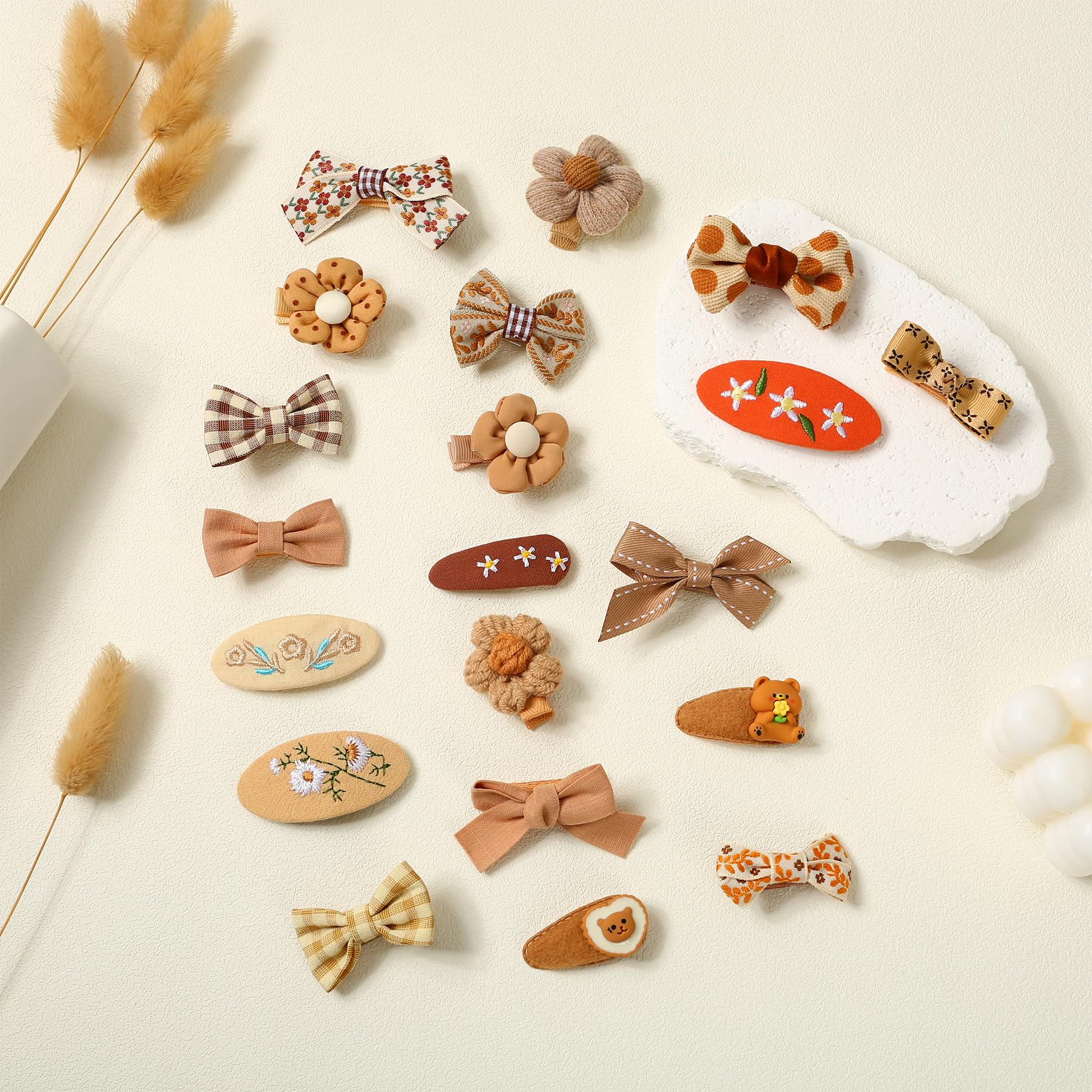 20PCS Cute Bow Bangs Hair Clips for Girls and Toddler Accessories, color - Image 4