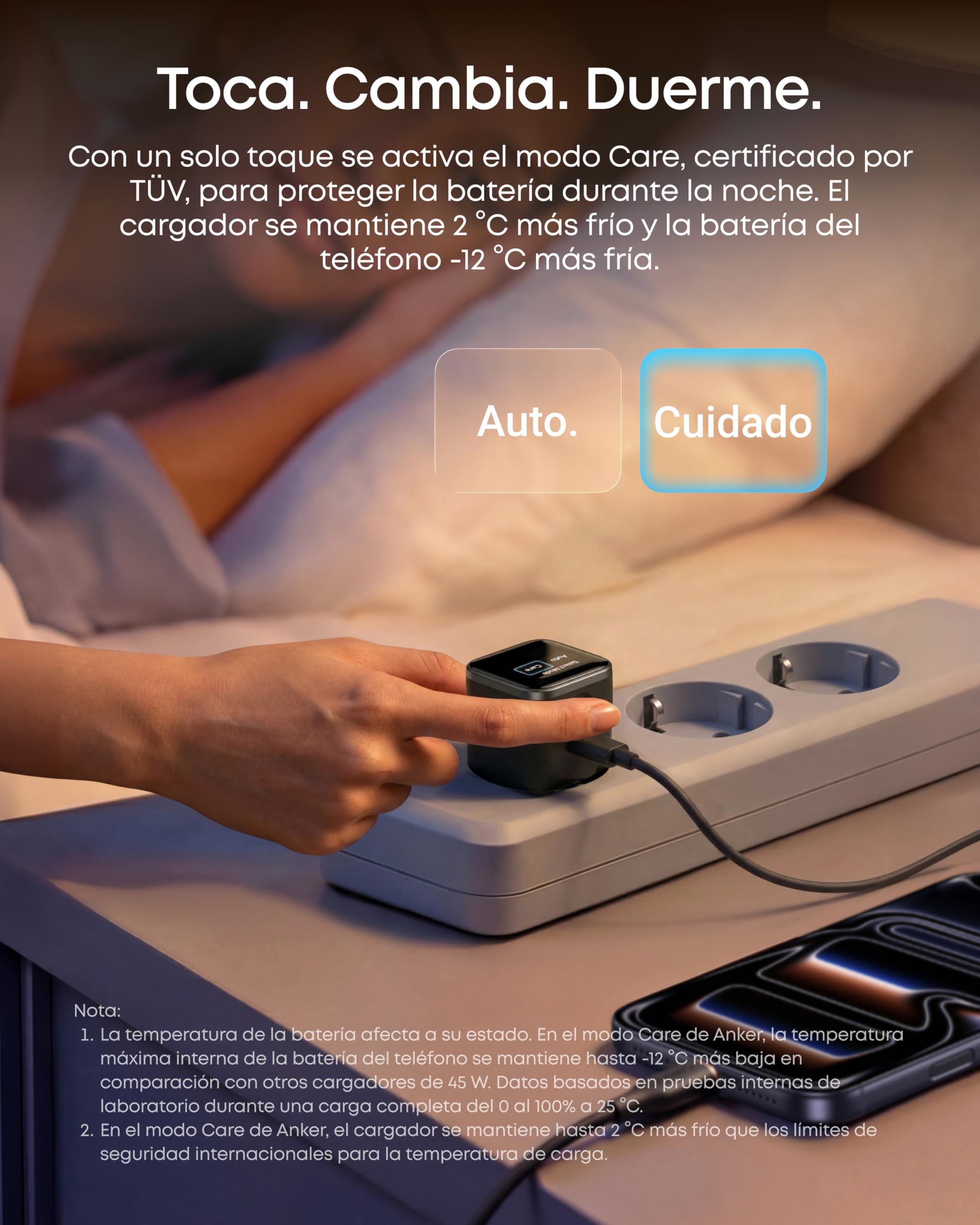 Anker Nano Cargador USB C 45W Inteligente, Cargador iPhone Carga rápida con reconocimiento Inteligente, Compatible con iPhone 17/16/15, iPad Pro, iPad Air (sin Cable, 1 Puerto USB-C, No Plegable) — view 5