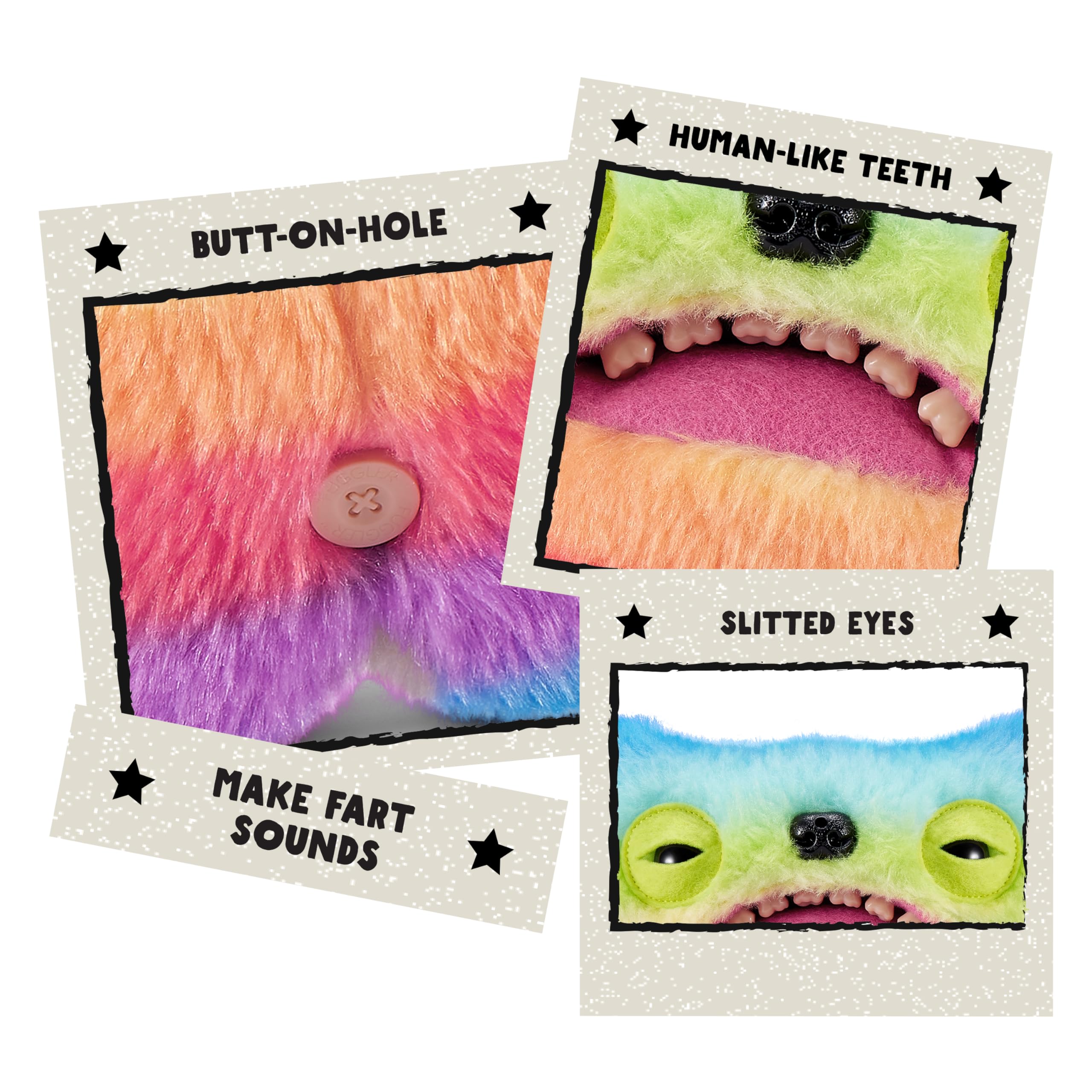 Fuggler Fart Face 9-inch by ZURU, Funny Ugly Monster Plush Toy, Soft Doll Plushies for Kids and Adults (Wide Eyed Weirdo) - Image 2