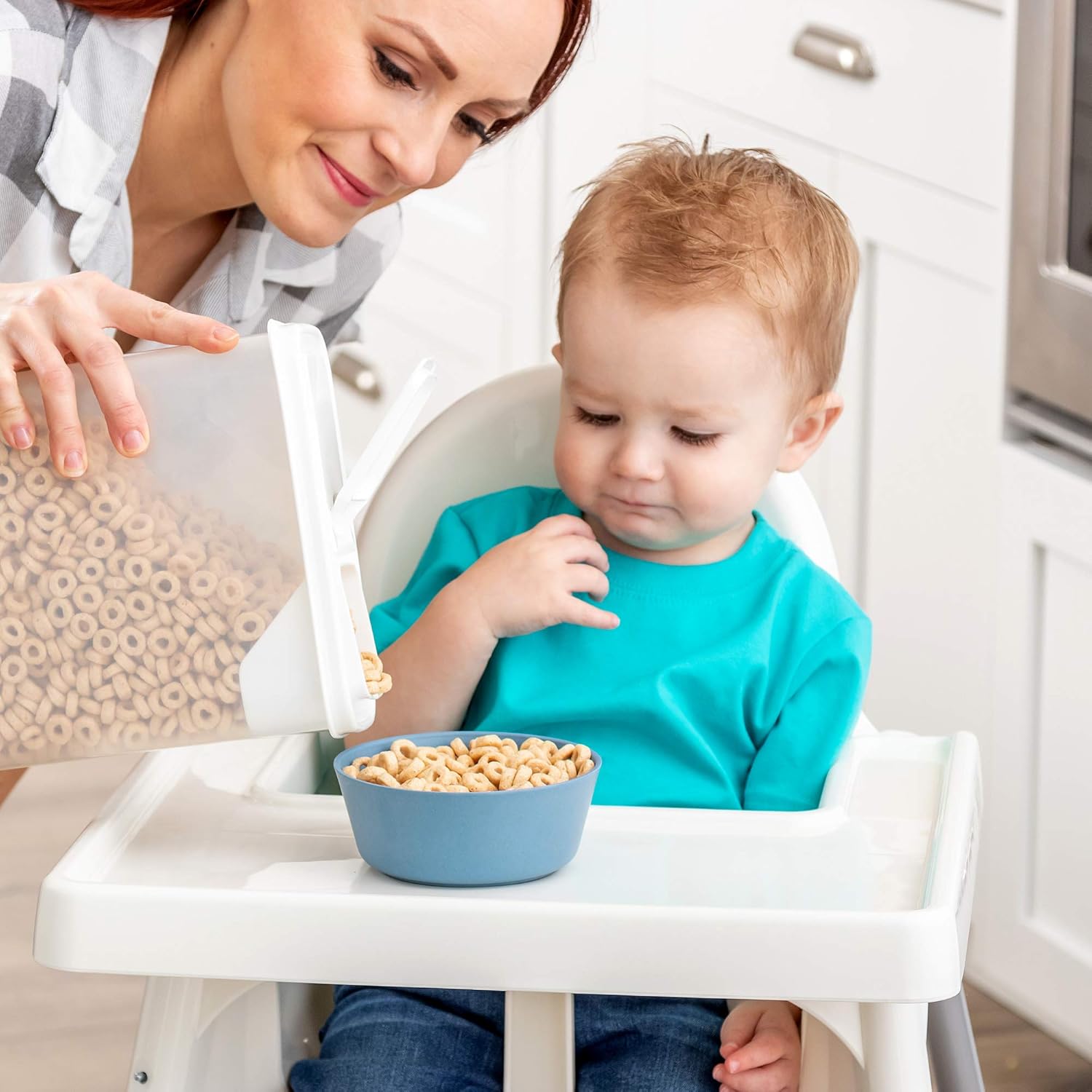 WeeSprout Bamboo Toddler Bowls - 4 pc Set (10 fl oz), The Best Premium Organic Bamboo Bowls for Kids, Dishwasher Friendly Baby Bowls : Baby