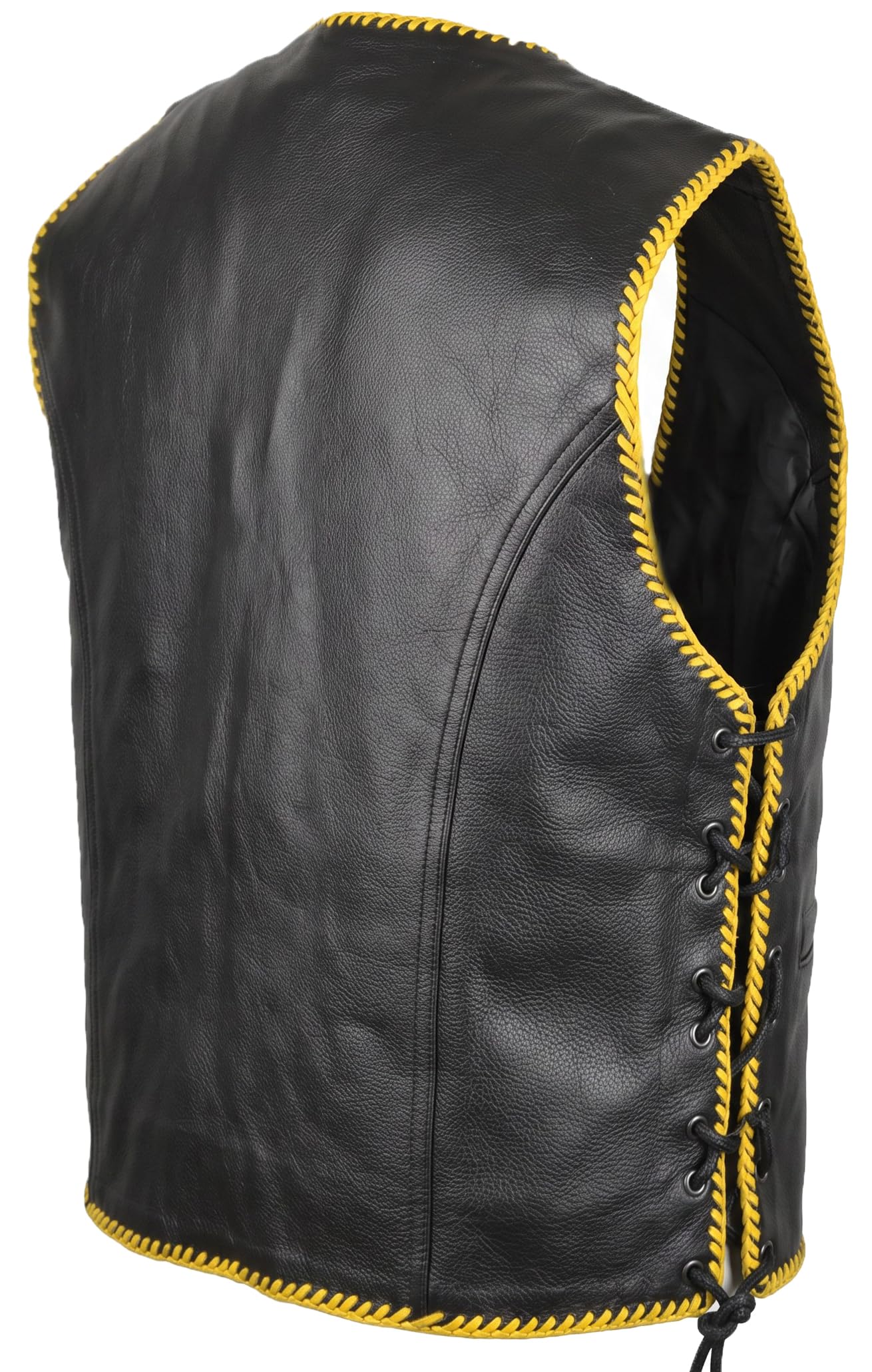 MDM Gilet in Pelle Moto Biker Chopper
