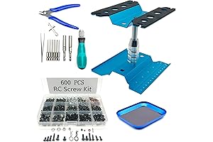 RC Car Repair Work Stand Tools - 600+ Precision Screws and Screwdrivers
