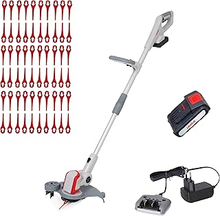 IKRA tagliabordi IAT 20-1M, incl. batteria, caricabatterie e 60 lame in nylon