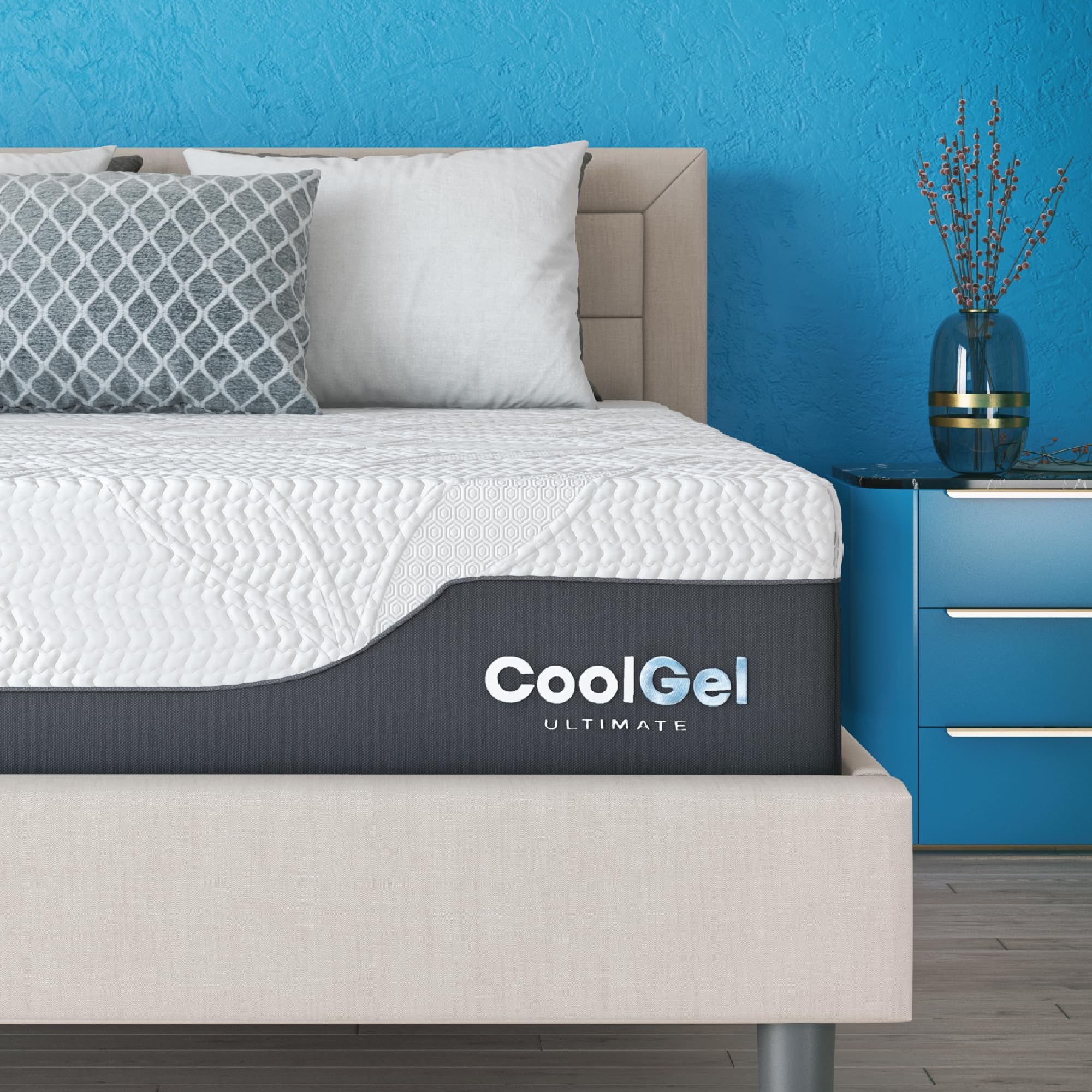 Sponsored Ad - Classic Brands Cool Gel Chill Memory Foam 14-Inch Mattress with 2 BONUS Pillows |CertiPUR-US Certified |Bed-in-a-Box, Queen
