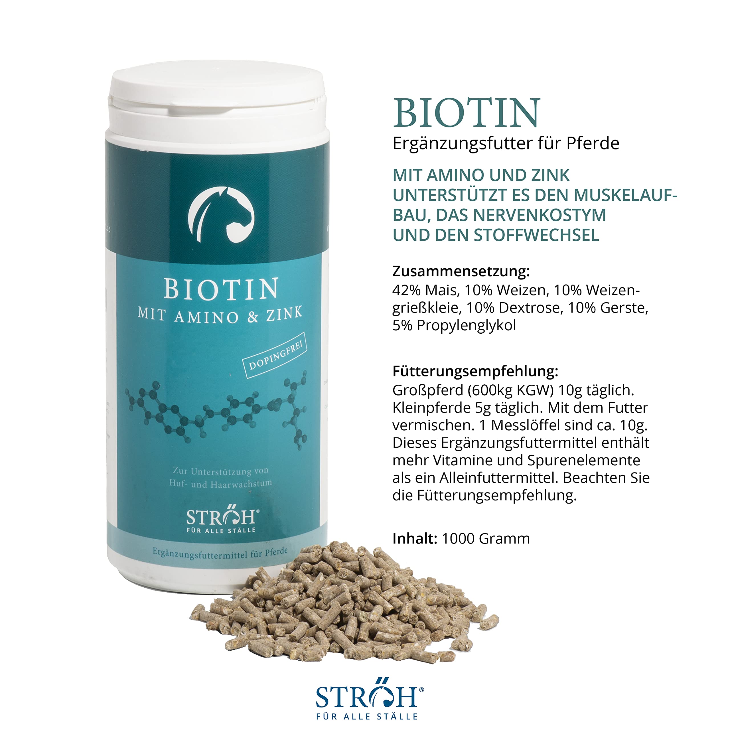 Ecom StrÖH - Biotin - 1kg Dose
