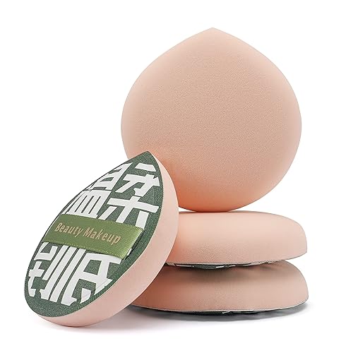 Miniatura 9 de FERYES Soplo grande de lágrima para base de polvo y corrector, configuración de maquillaje, esponja de maquillaje para polvo suelto, cosméticos, 2