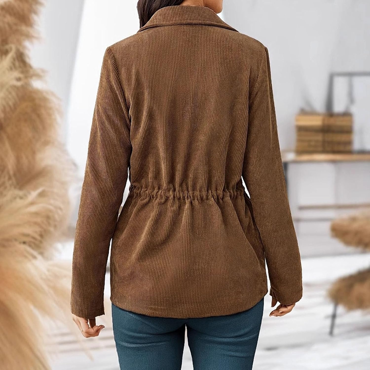 Casual Jackets for Women Long Sleeve Lightweight Outwear Bomber Coats with Pockets Casual Outerwear 2026 Trendy