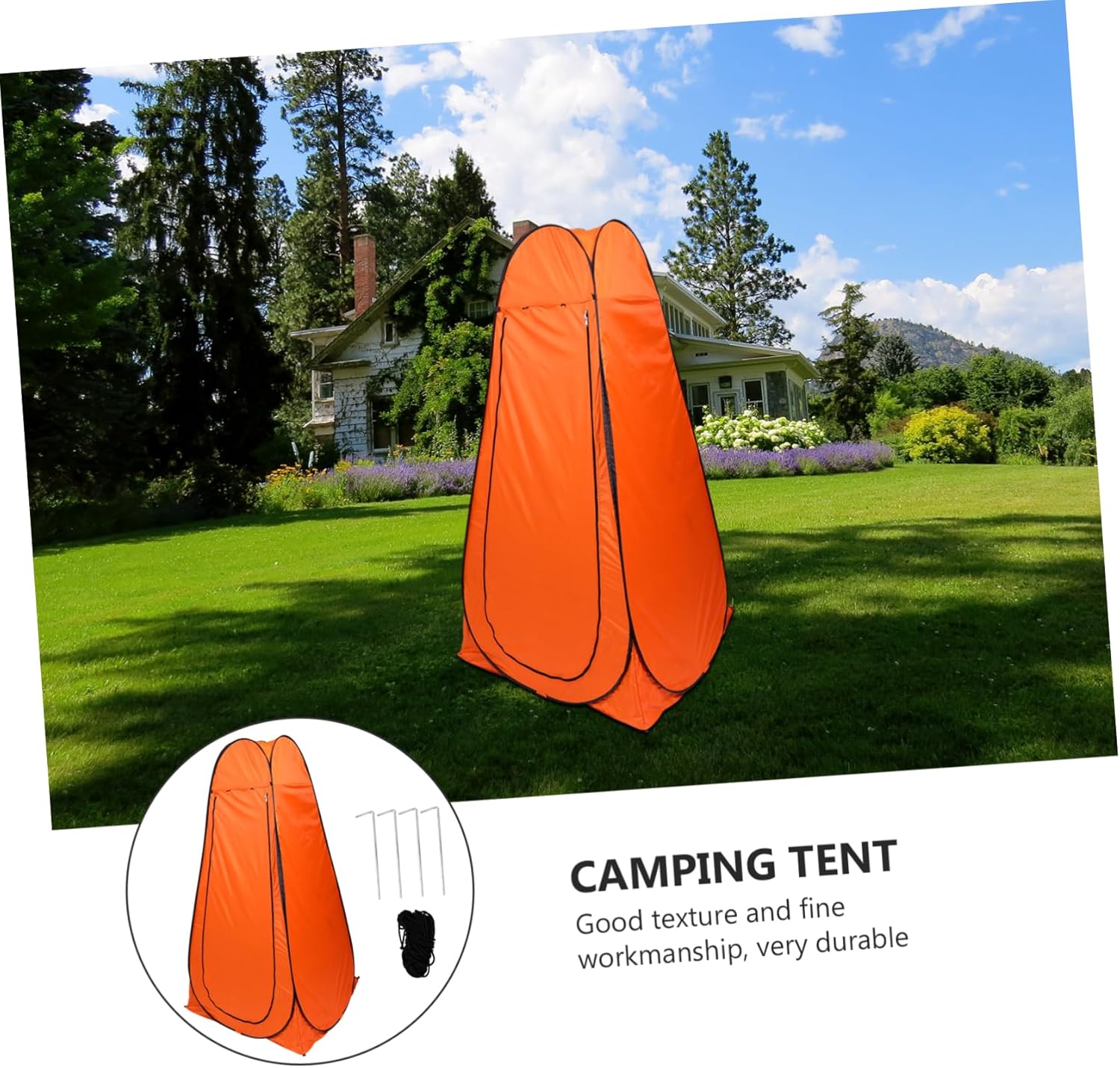 BESPORTBLE 1Pc Portable Bathing Tent Windproof Changing Room for Camping Hiking Outdoor Activities Multi Purpose Privacy Shower Tent for Dressing Toileting