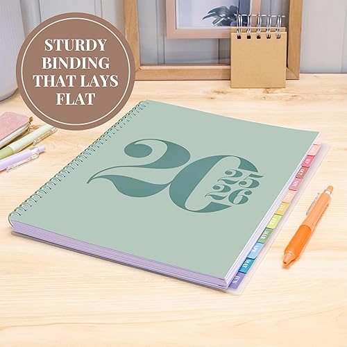 Miniatura 9 de Rileys - Agenda académica 2025-2026, agenda diaria, semanal y mensual, julio de 2025 a junio de 2026, páginas de notas para estudiantes,