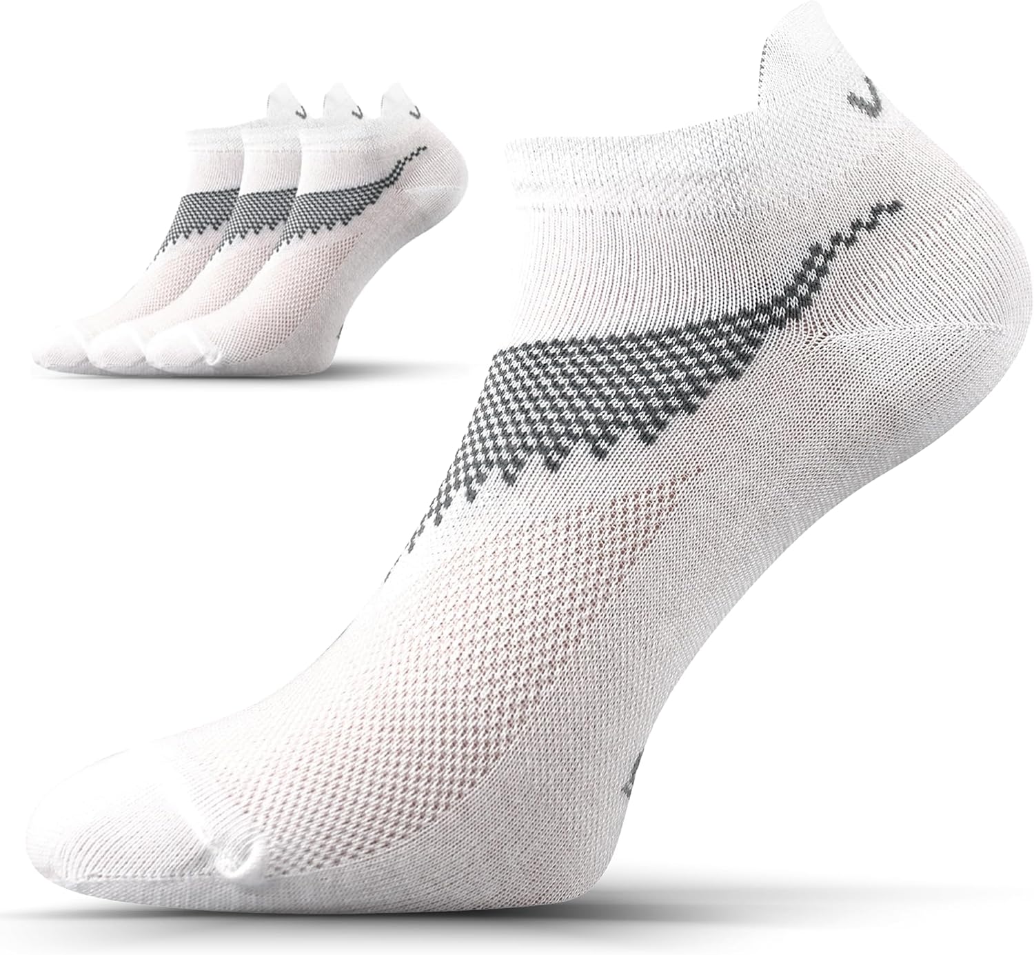 VoXX Performance Running Socks 3-Pack – Breathable, Moisture-Wicking Athletic Ankle Cotton Socks, Men & Women, Made in Europe