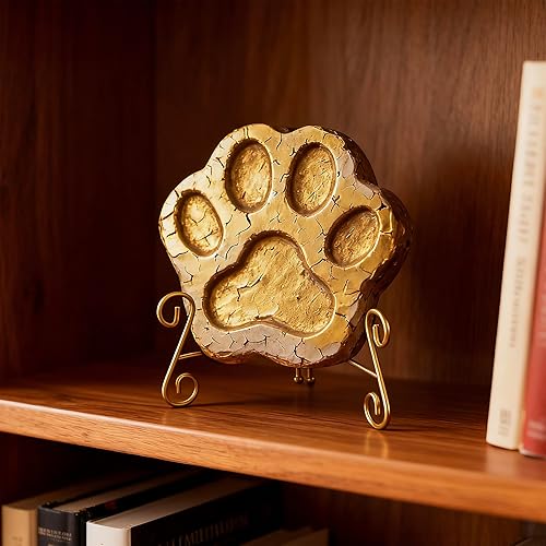 Miniatura 6 de HEMYLU Soporte de placa dorado soporte de placa decorativo de 6 pulgadas para exhibir platos soporte de caballete de metal resistente para fotos