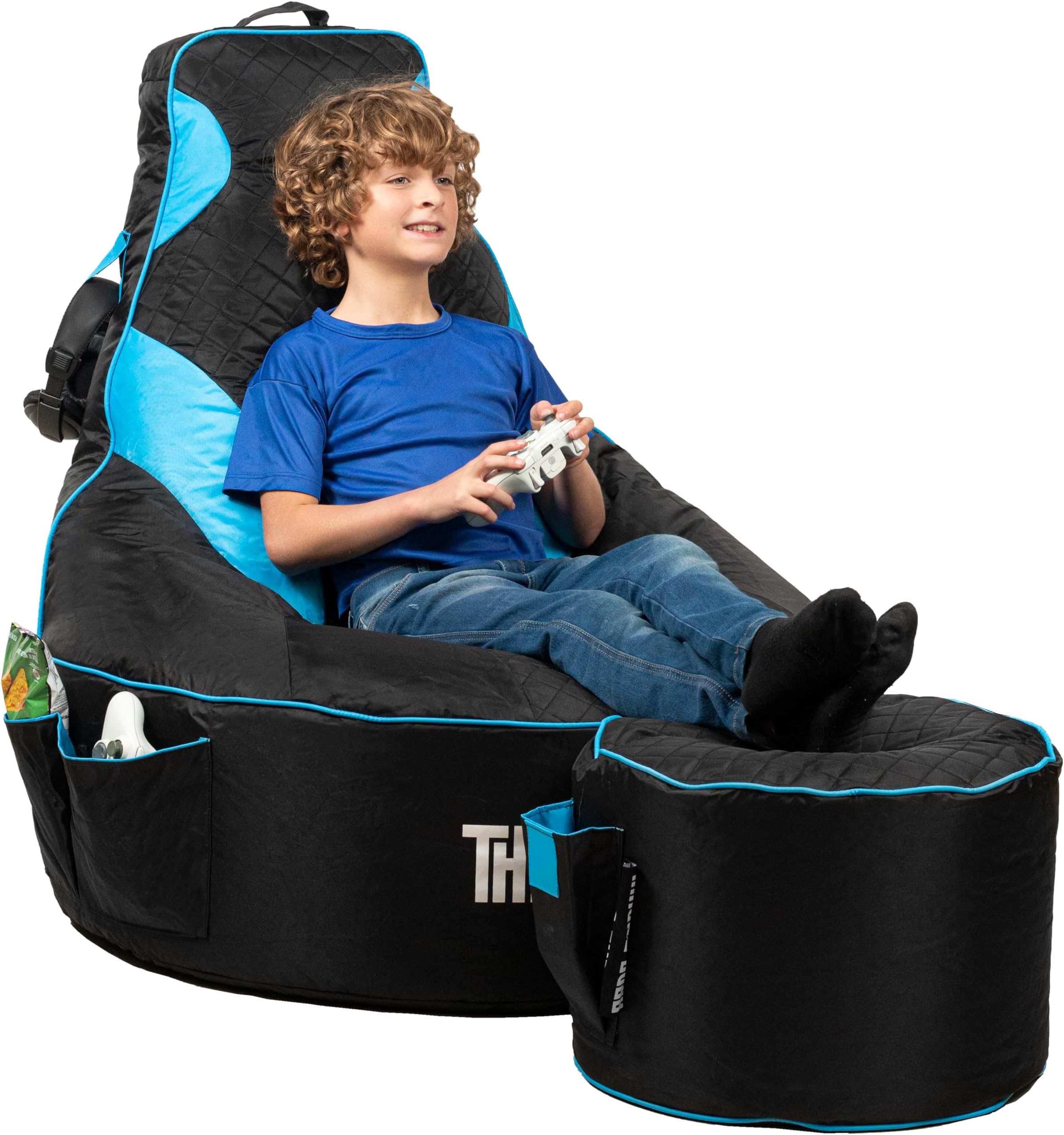 Throne Boss Gaming Bean Bag Chair for Kids + Matching