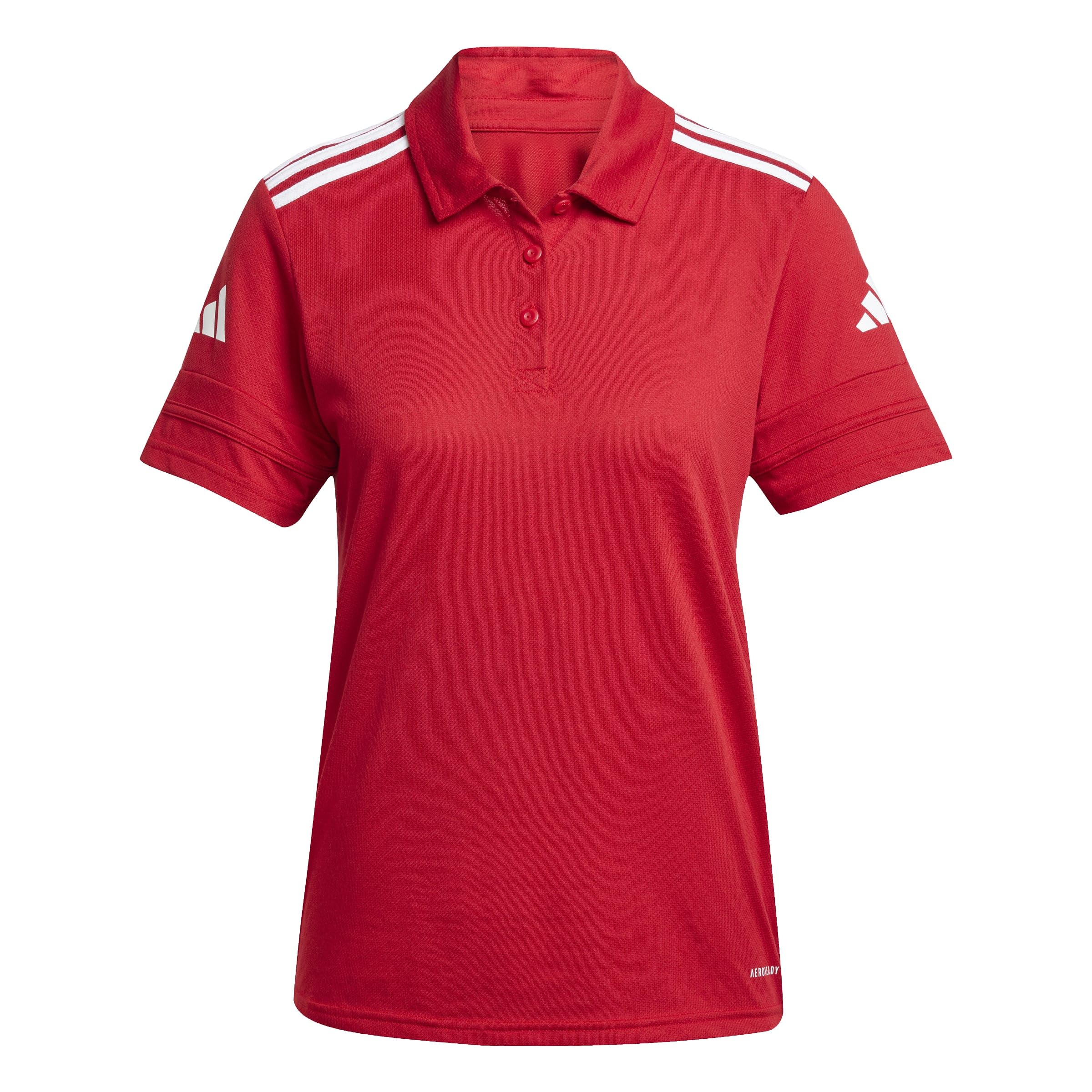 adidas Women's Squadra25 Cotton Polo Shirt, Team Power red/White, XXS