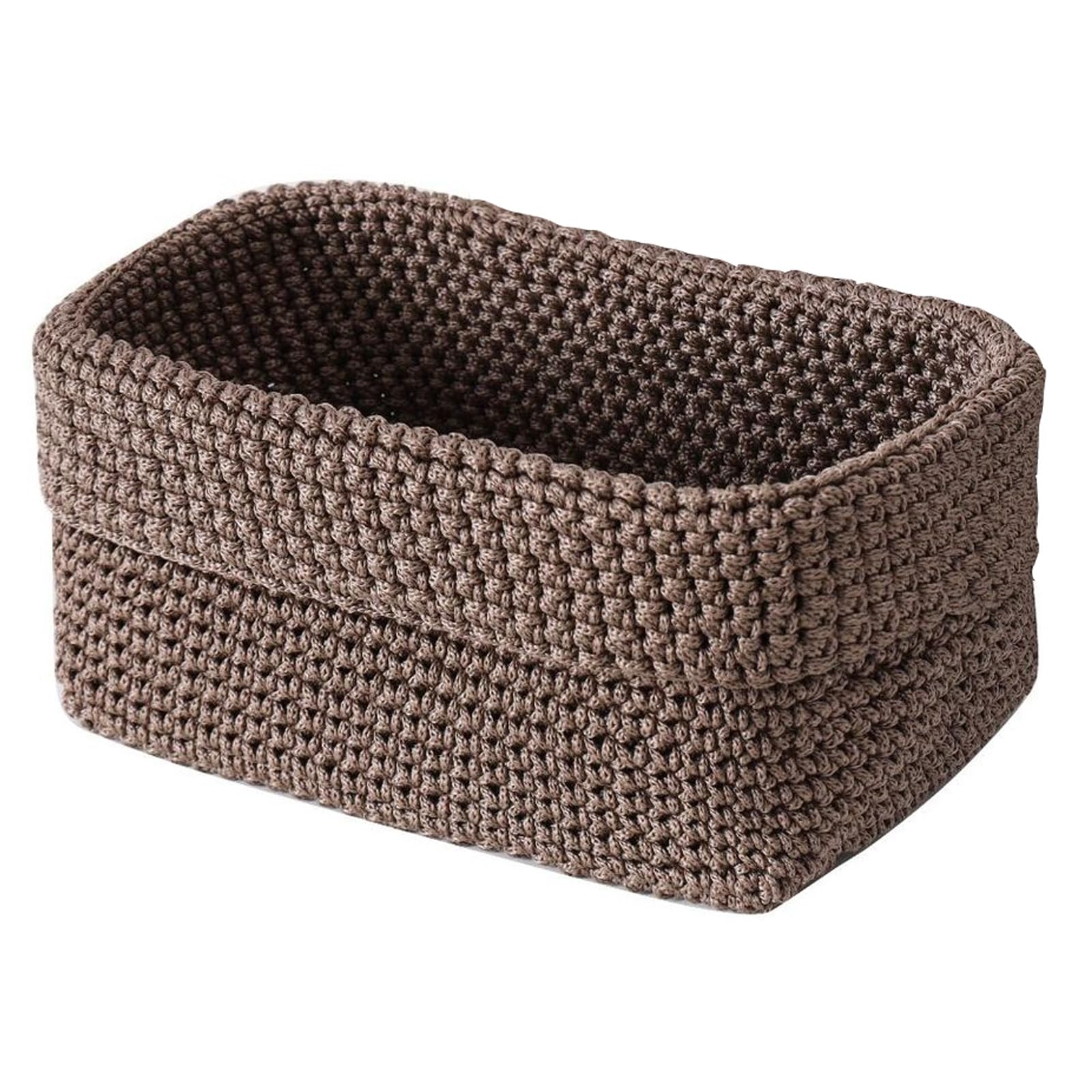 YROHGKPN Woven Rope Storage Basket, Table Organizers for Closet Towels, Baby Nursery Bin, Gift Baskets Empty Small Dog Cats Toy Box Decorative Organizers Bins Box