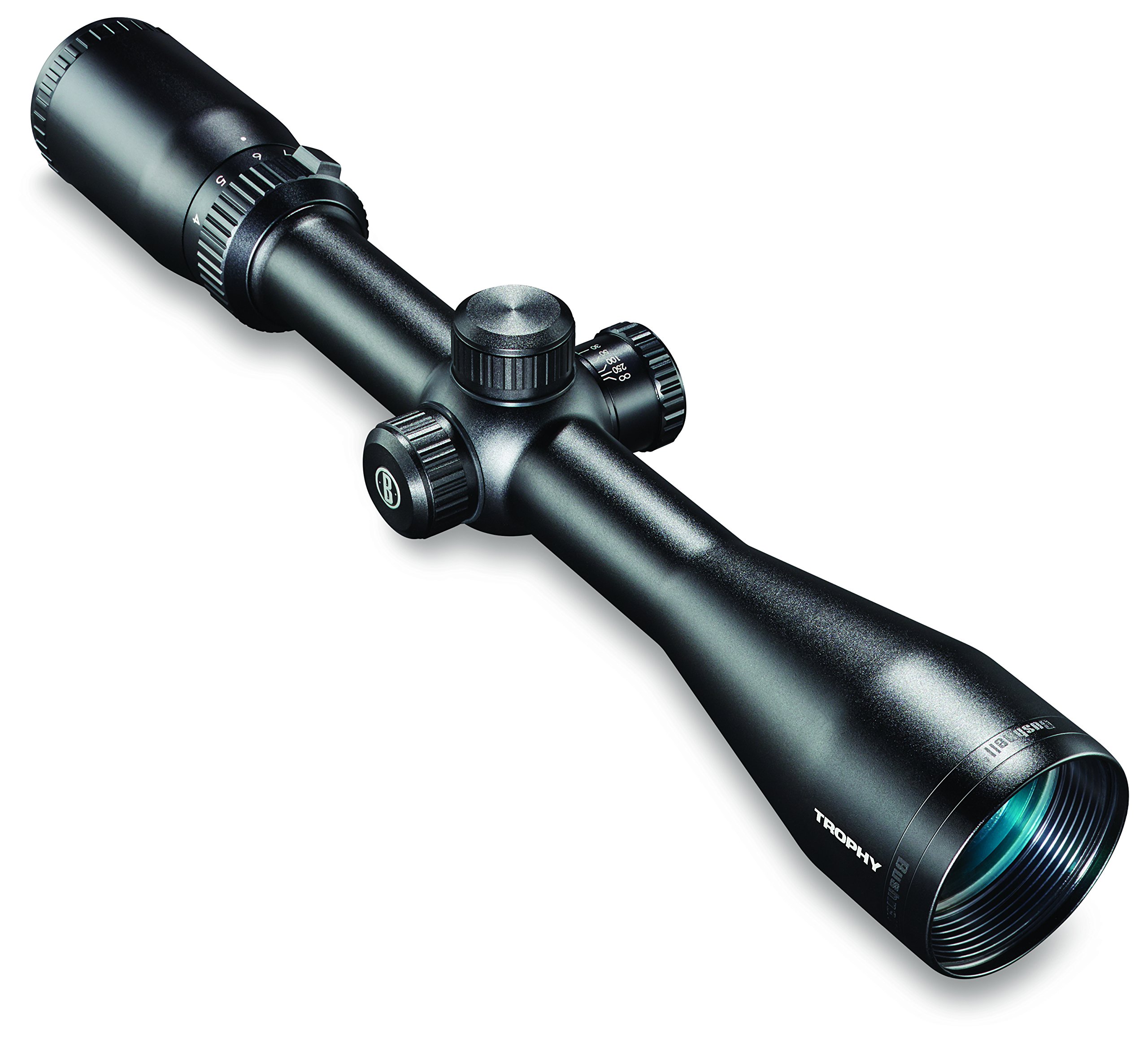 Bushnell Trophy Rifle Scope with Multi-X Reticle, Matte Black, 4