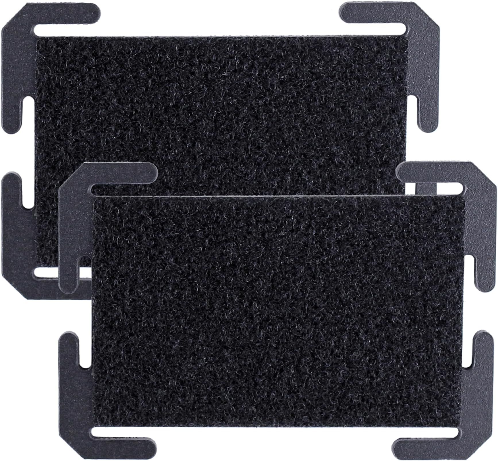 Patch Board Molle Patches Panel, 2 Pack Patch Display Board Rigid Hook and Loop, Name Patch Display Holder Tactical Backpack Accessories