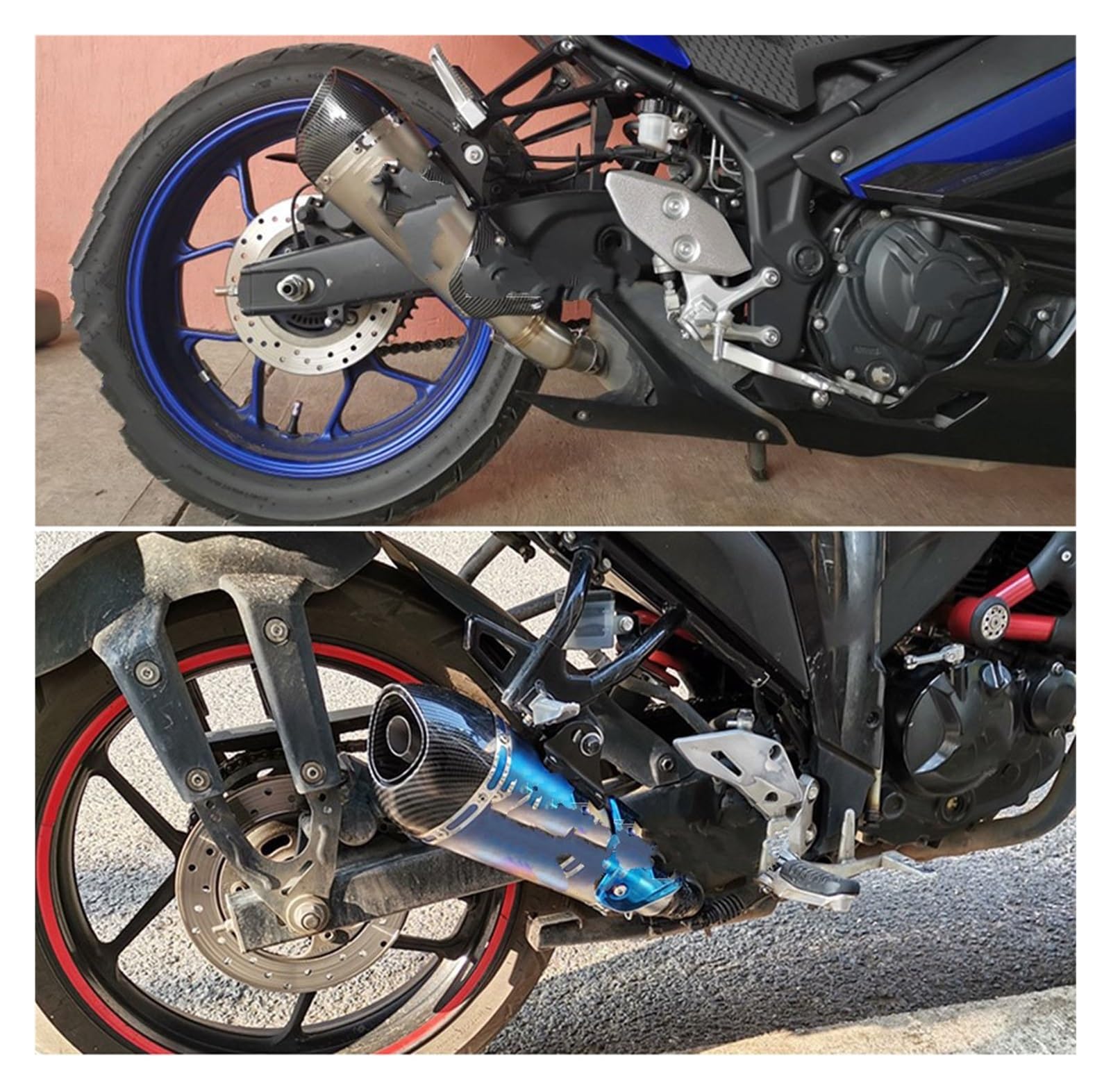 オートバイのエキゾーストパイプ に適合する Z900 Fz6 Er6N Cbr1000