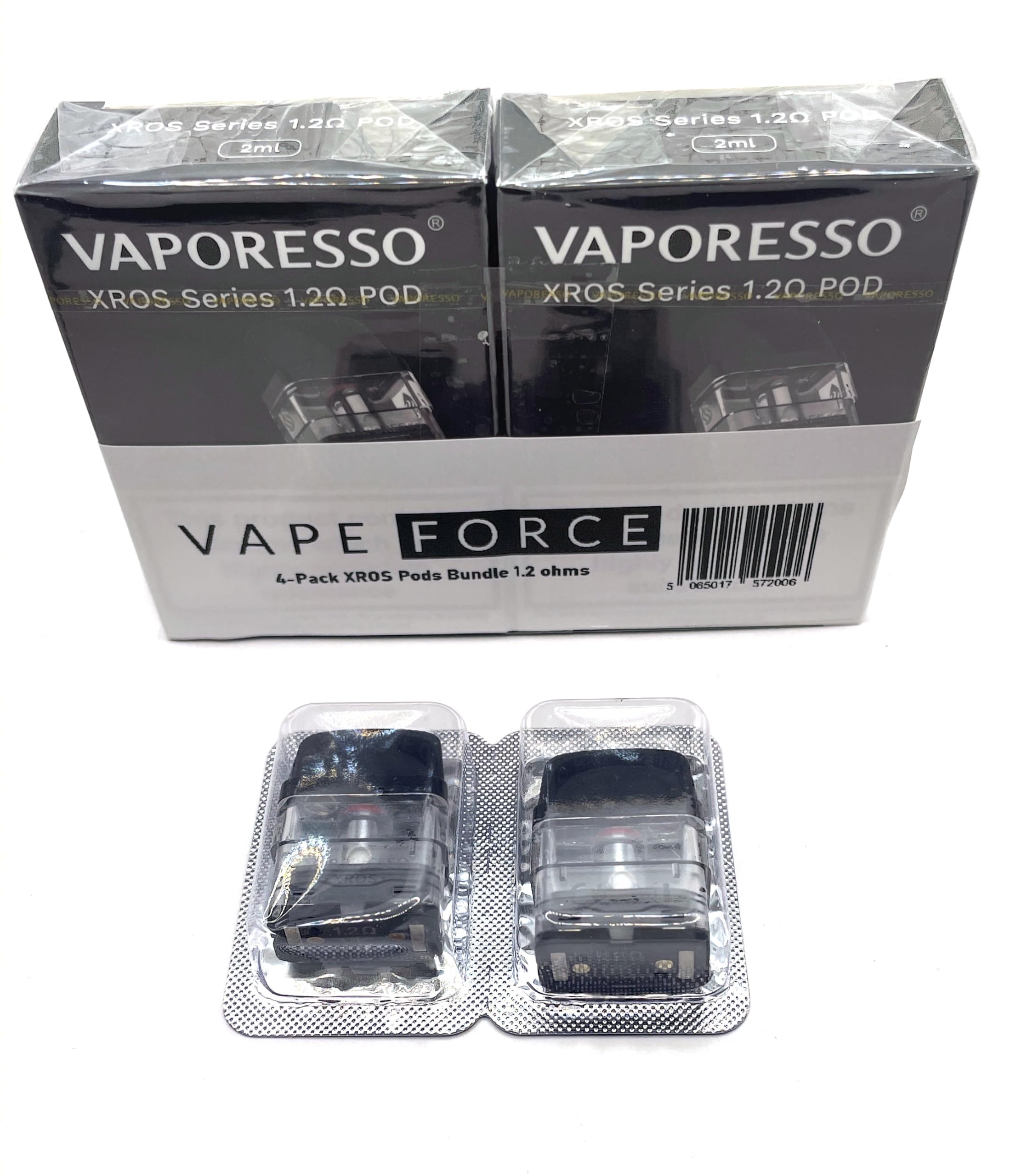 (4-Pack) Vaporesso XROS Pods Bundle By Vape Force Compatible with XROS 2, XROS Nano & XROS Mini