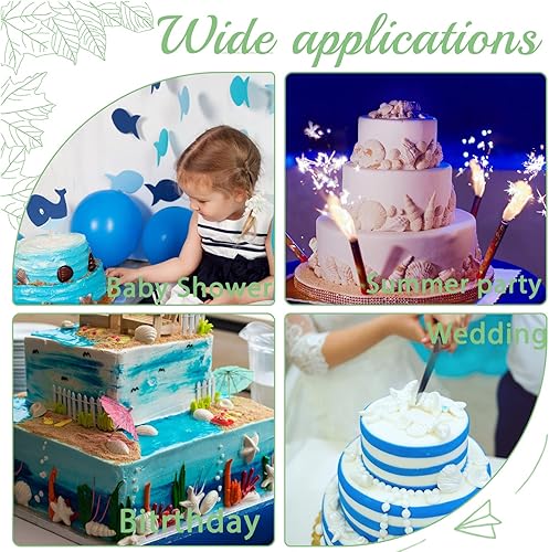 Miniatura 4 de Moldes de sirena de silicona para fondant, diseño de temática marina, chocolate y arcilla polimérica, moldes para dulces y jabón, cola de sirena,