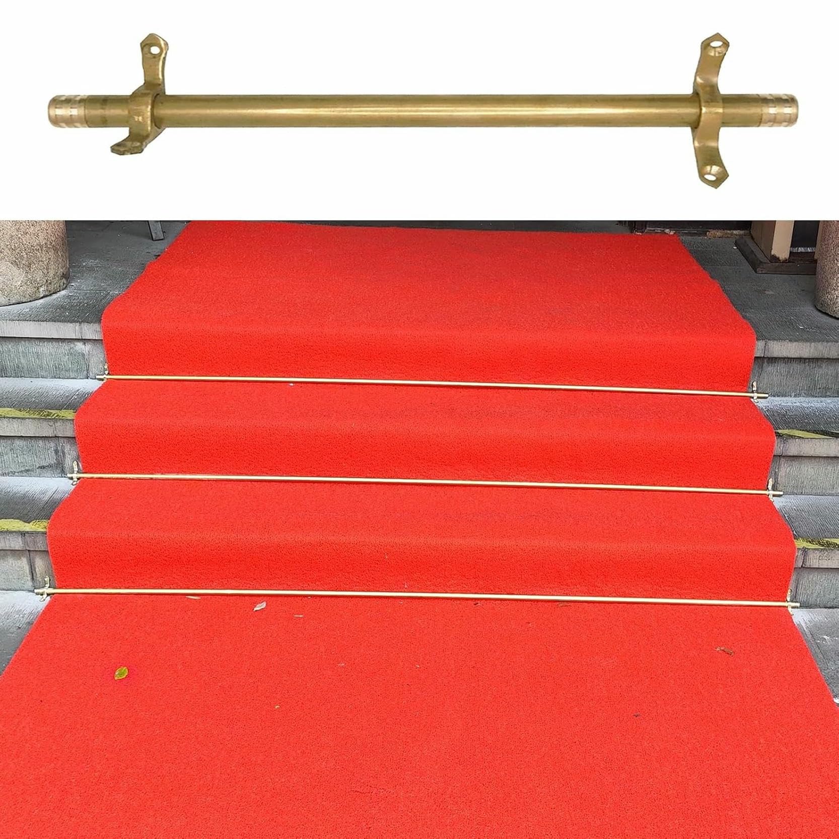 Barras de escalera de latón macizo con acabado pulido para diseño exclusivo