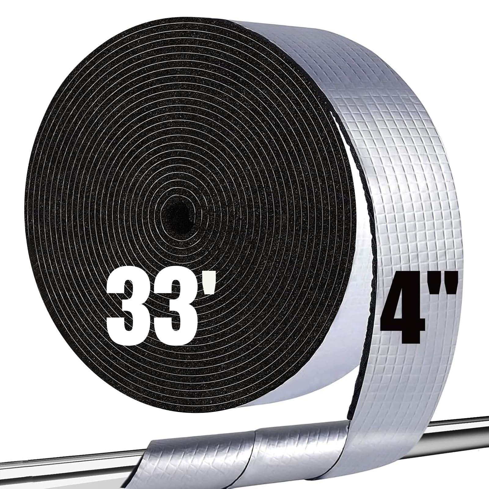 EaseInstall Pipe Insulation Wrap Foam Tube (4' x 33 ft)