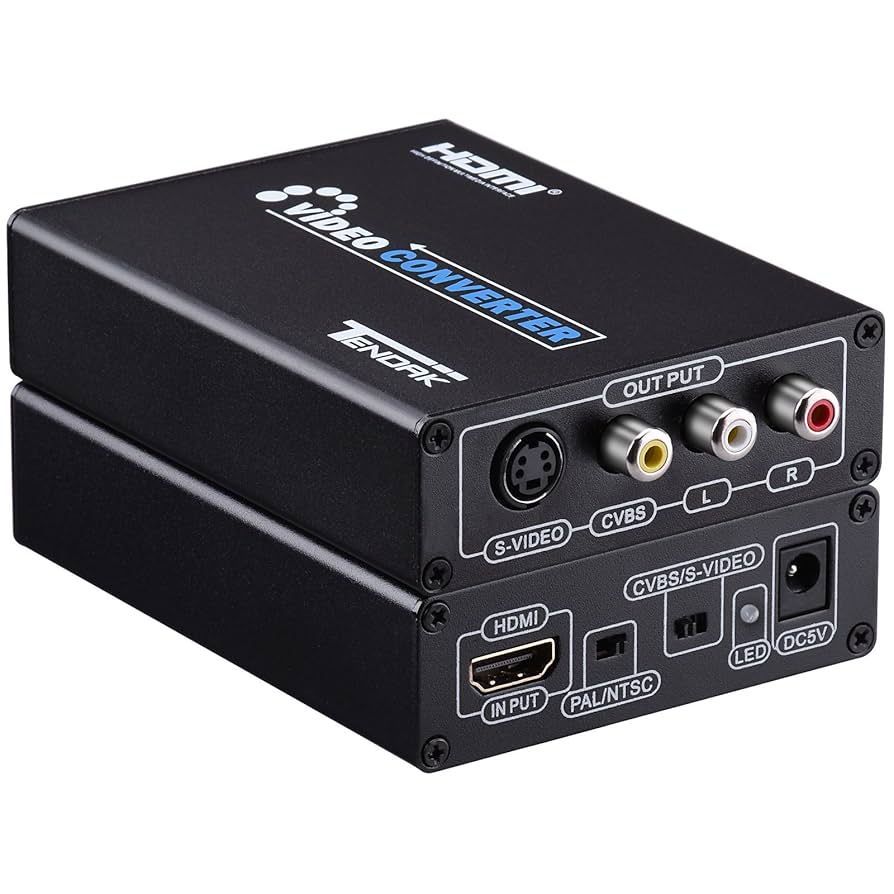 Amazon.com: Tendak HDMI to Composite 3RCA AV S-Video R/L