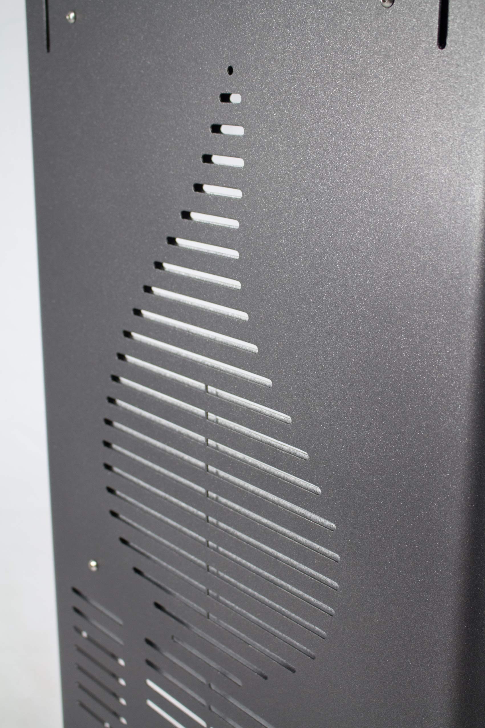 PROTEZIONE STUFA CON DOPPIO PANNELLO PER LA MASSIMA SICUREZZA DEI BAMBINI CONTRO LE USTIONI NUOVO MODELLO (NERO ANTRACITE CON BASE)