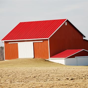 PPGI Metal Roofing Panels 1ft x 3ft, 28GA Sample Piece for Quality & Specification Confirmation, Prepainted Galvanized Steel Sheets for Residential, Commercial1 Pack-Red