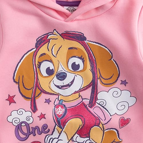 Miniatura 4 de Paw Patrol Nickelodeon Skye - Paquete de 2 sudaderas con capucha y cremallera para niñas pequeñas y grandes