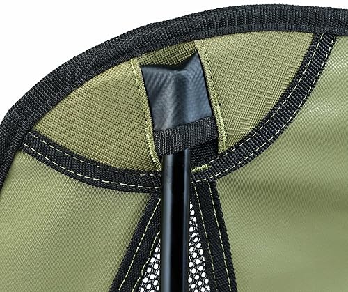 Miniatura 8 de Silla de camping plegable esencial ligera y portátil, resistente con marco X, capacidad de 264.6 lbs, plegable con bolsa de transporte,