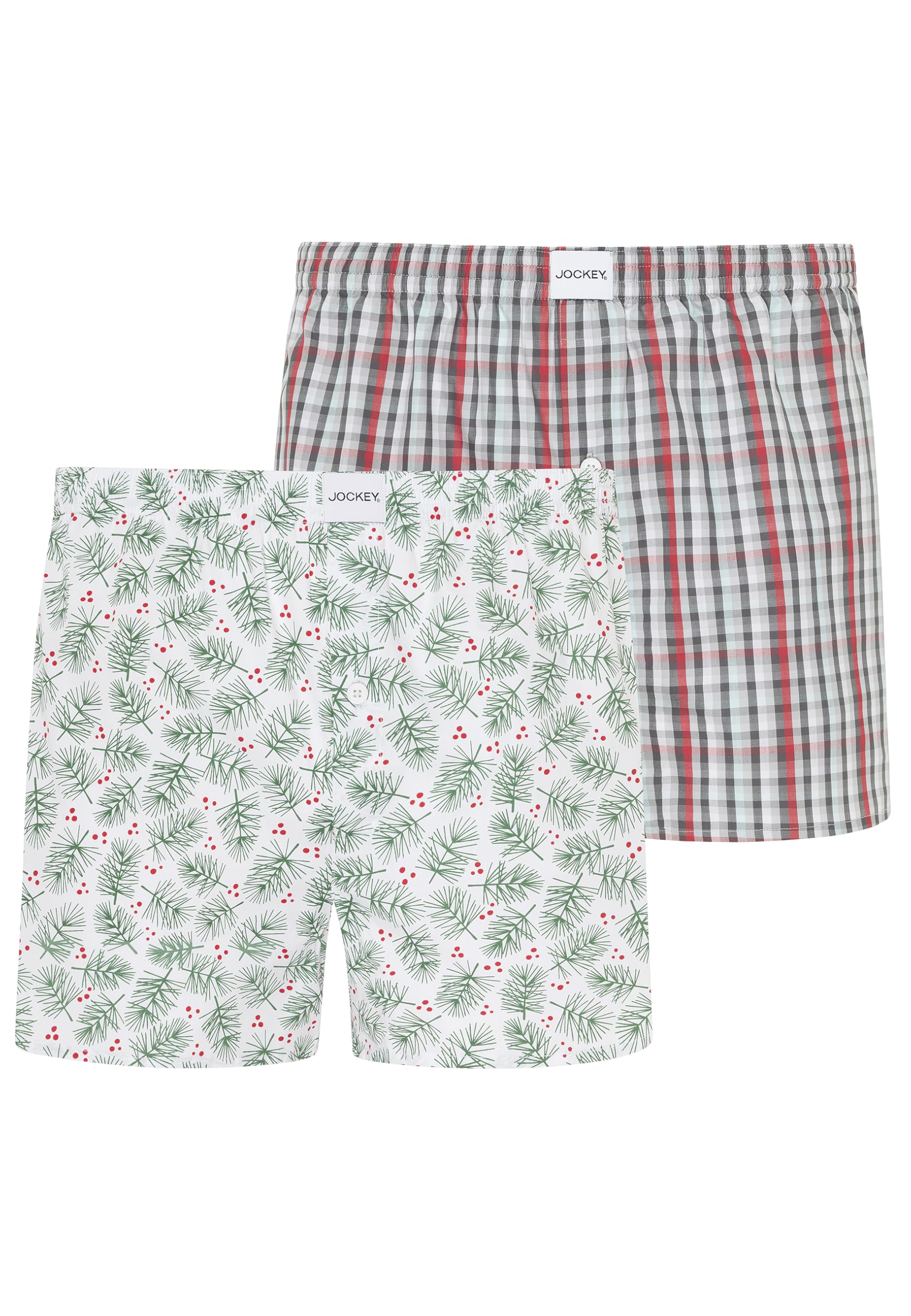 Jockey Men's Spring Green Everyday Woven Boxer - 2 Pack, 2XL