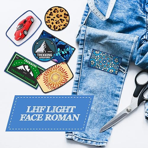 Miniatura 6 de 30 parches de sublimación de tela, parches en blanco para planchar de 3 formas, parches de reparación de sublimación en blanco para manualidades,