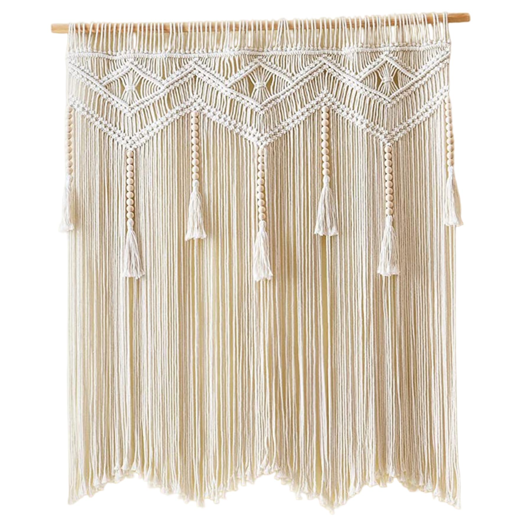 Cortinas de macramé tejidas a mano para transformar tus puertas y ventanas