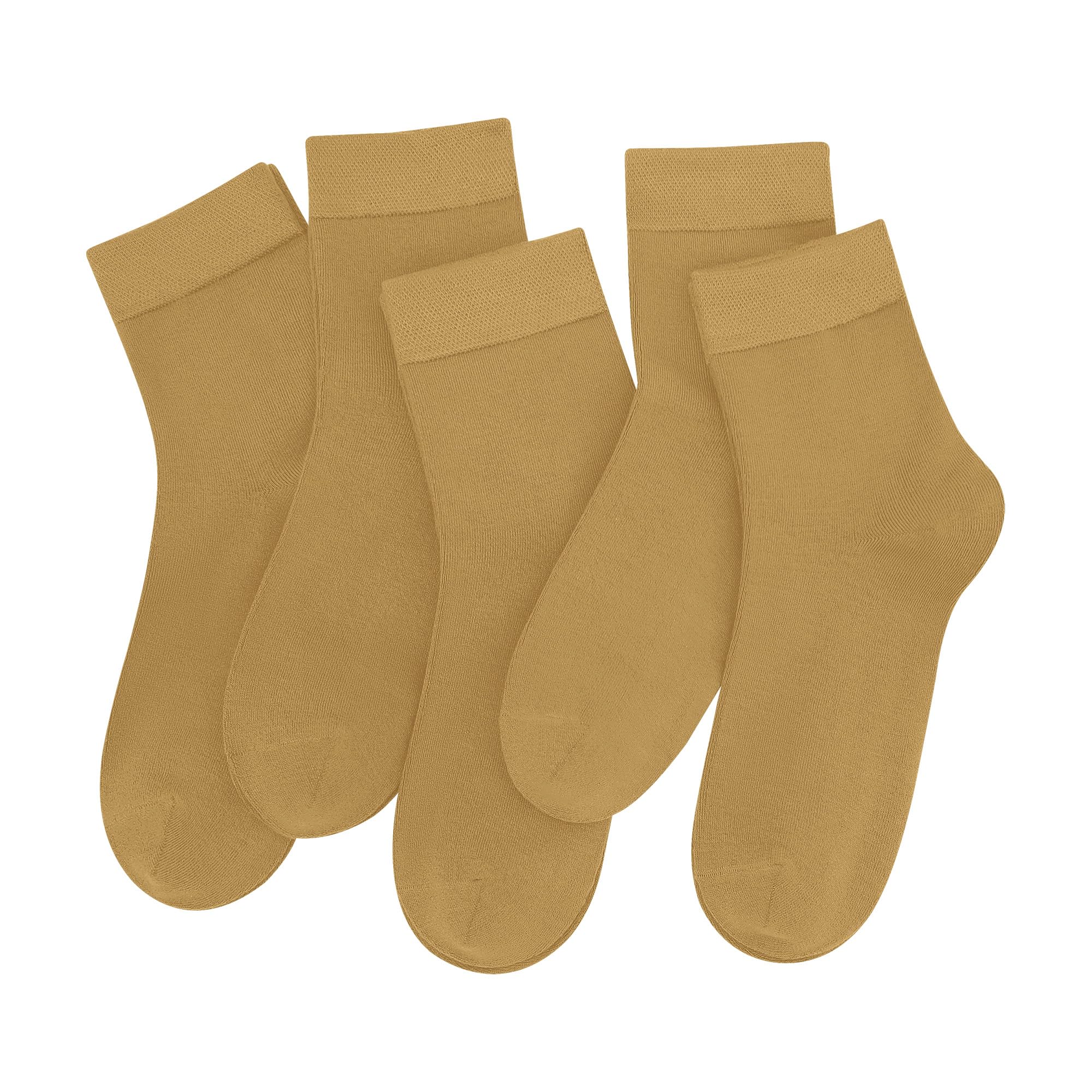 SERISIMPLE Women Thin Viscose Bamboo Socks Crew Lightweight Above Ankle Casual Dress Sock For Ladies Bootie Trouser 5 Pairs