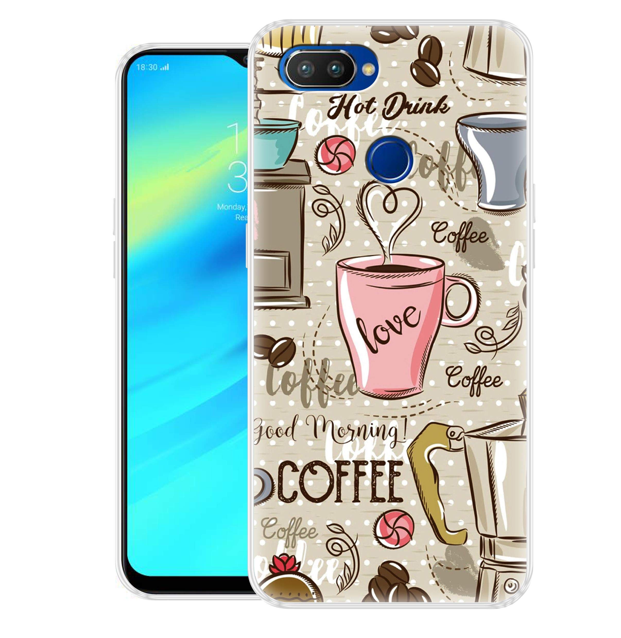 Fashionury Silicone Printed Soft Back Cover Case for Realme 2 Pro/Designer Stylish Back Cover for Realme 2 Pro P398, Multi-Coloured (B07HVS57KB) Amazon Price History, Amazon Price Tracker