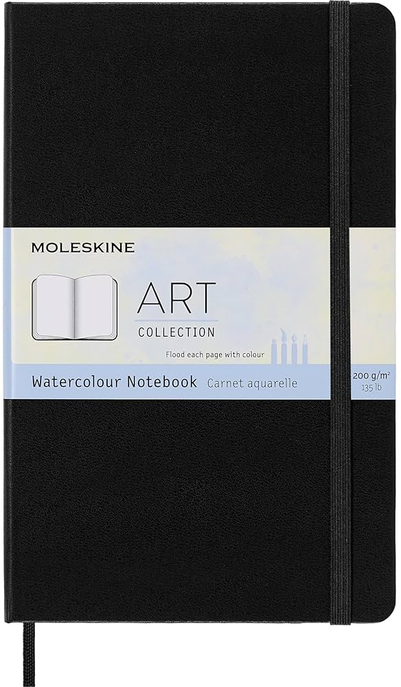 Amazon | Moleskine Aquarell Notizbuch Large/A5, 200G