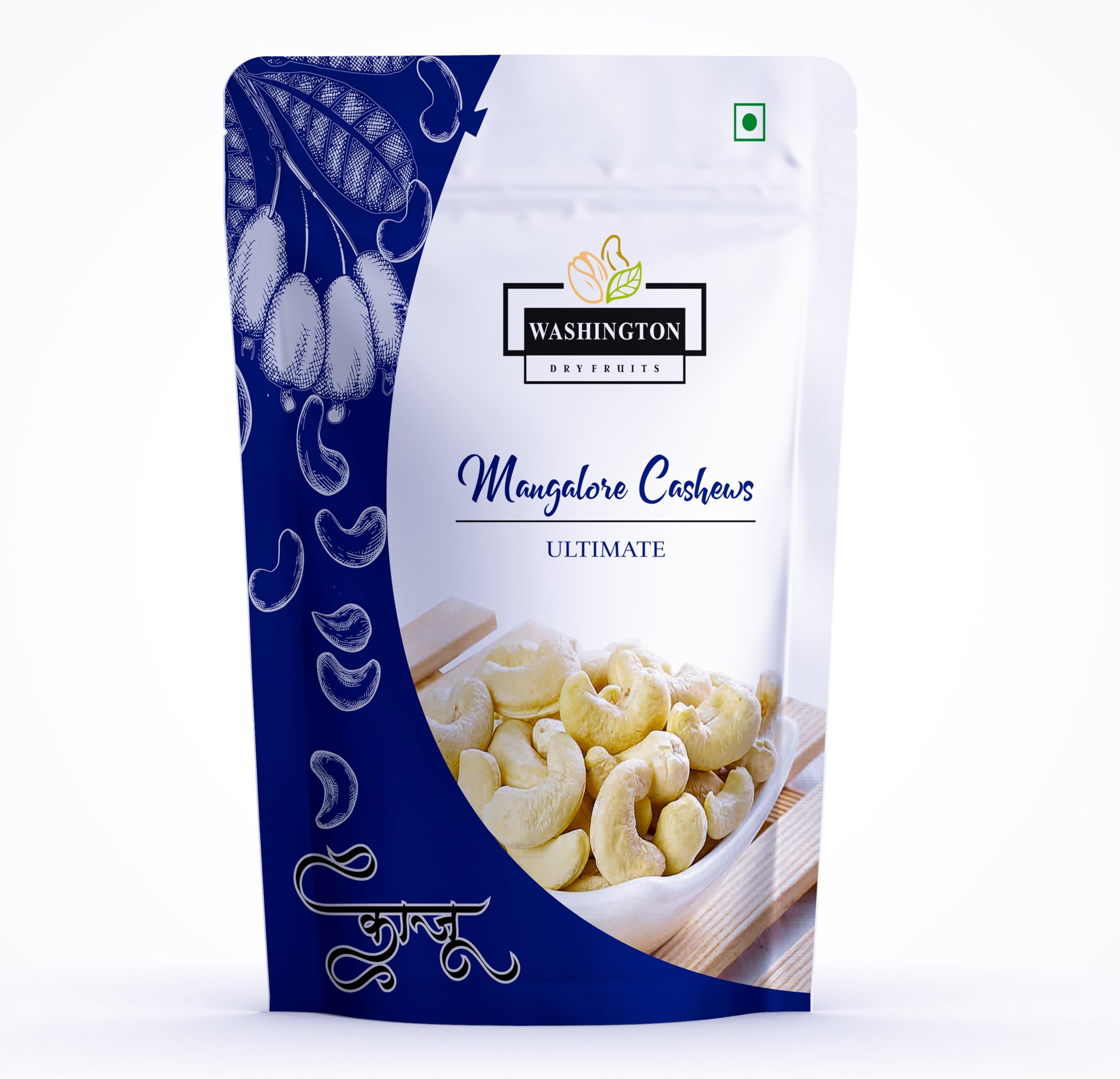WASHINGTON W180 Cashews (A-Grade Kaju) 250gm | Guaranteed Extra Large & Thick Size (Jumbo) | Premium, Hand-Picked (100% Mangalore Quality) | Low Cholestrol & High Protien Finest Cashews (B0D8FPYSQQ) Amazon Price History, Amazon Price Tracker