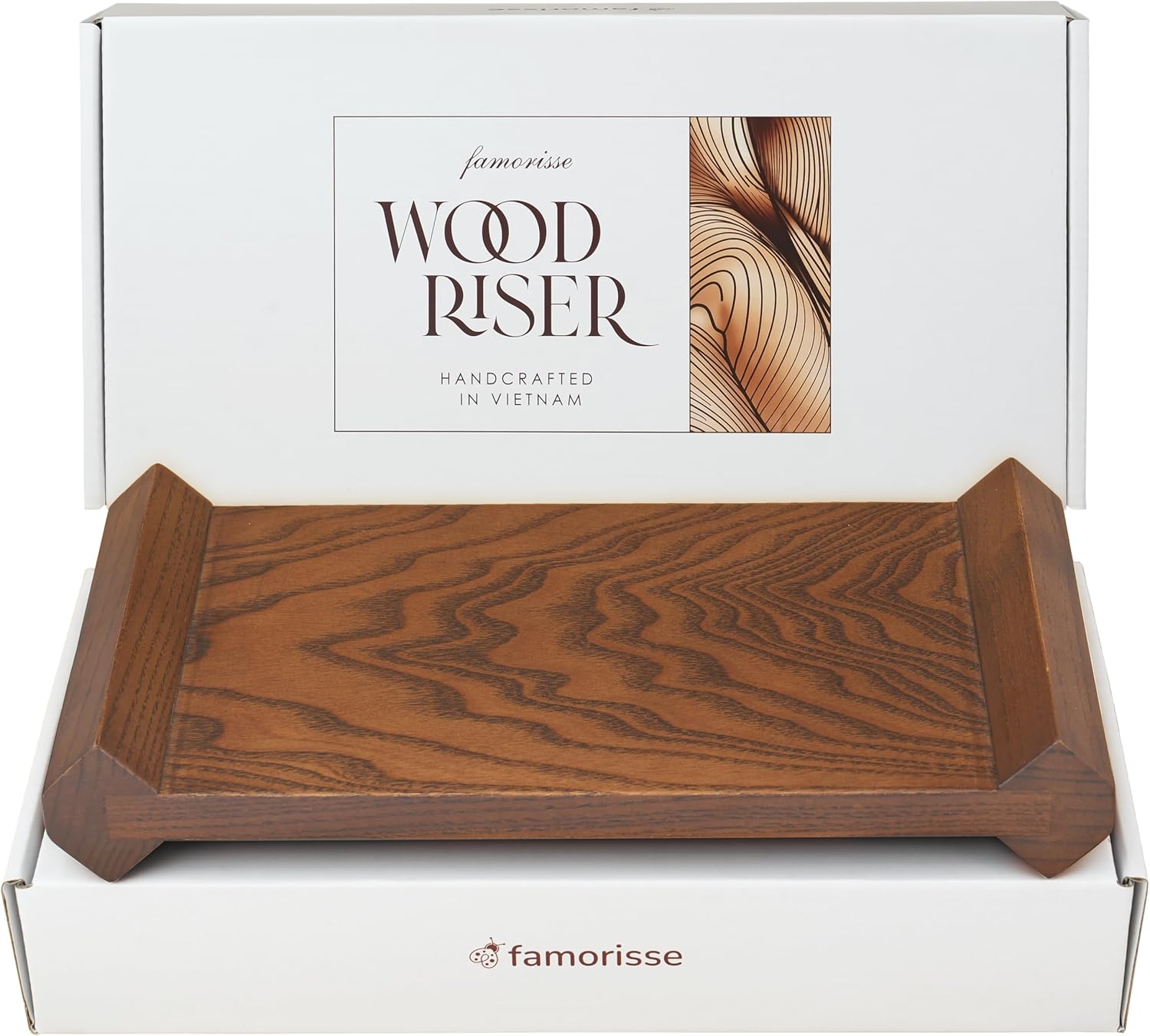 Large Brown Wood Riser for Home Decor, Kitchen Sink Counter Organizer, Wooden Pedestal Stand Coffee Table, Bathroom Accessories, Soap Dispenser Holder, Vanity Decorative Display Tray, Plant Stand Large Brown Wood Riser for Home Decor, Kitchen Sink Counter Organizer, Wooden Pedestal Stand Coffee Table, Bathroom Accessories, Soap Dispenser Holder, Vanity Decorative Display Tray, Plant Stand